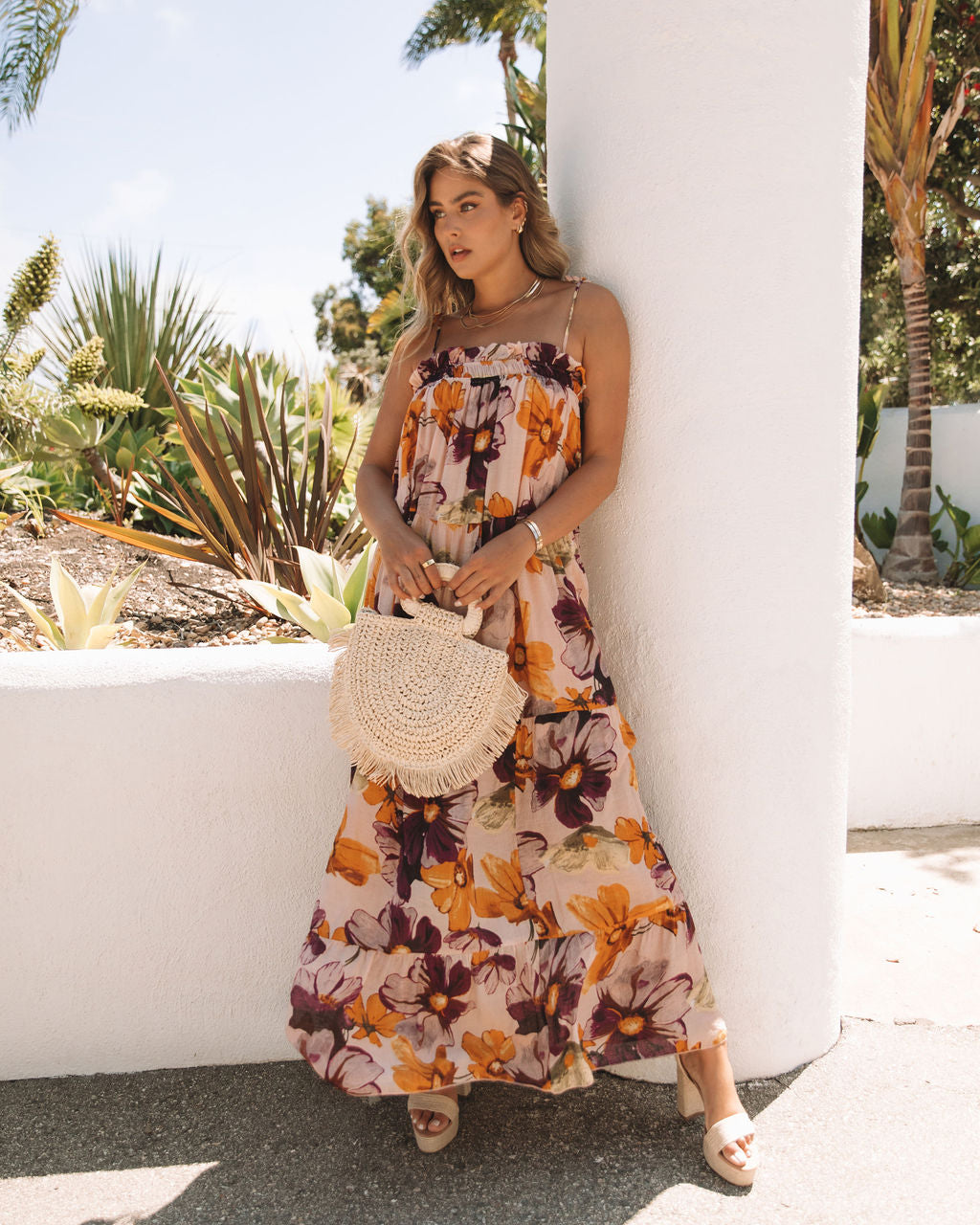 Tabitha Floral Tiered Maxi Dress - FINAL SALE - Se7enfashion