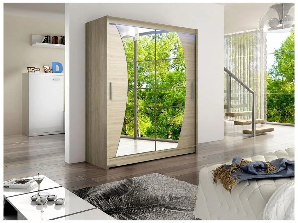 Armario Homepleno 110 Homepleno 200x150x58cm Puertas de armario - Correderas iwol15635