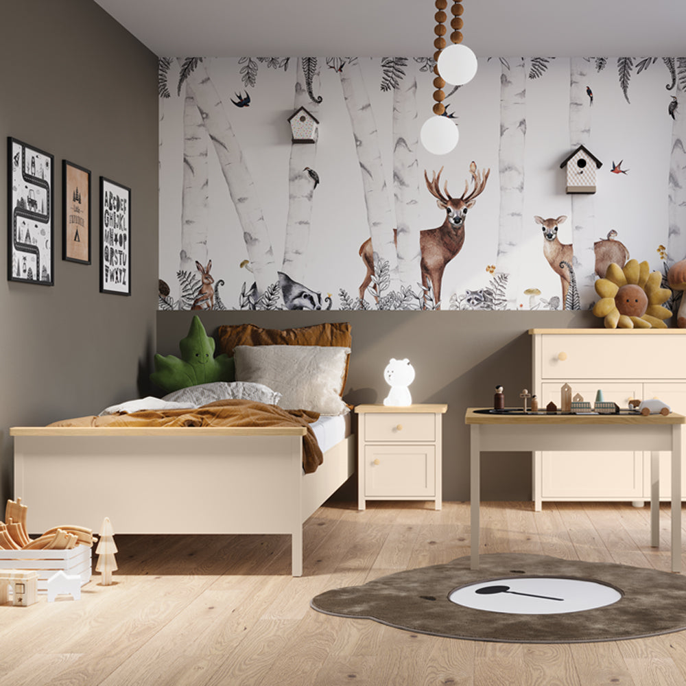 by fonQ Havin Kledingkast met Roede - Zand / Vicenza Bleached Eiken