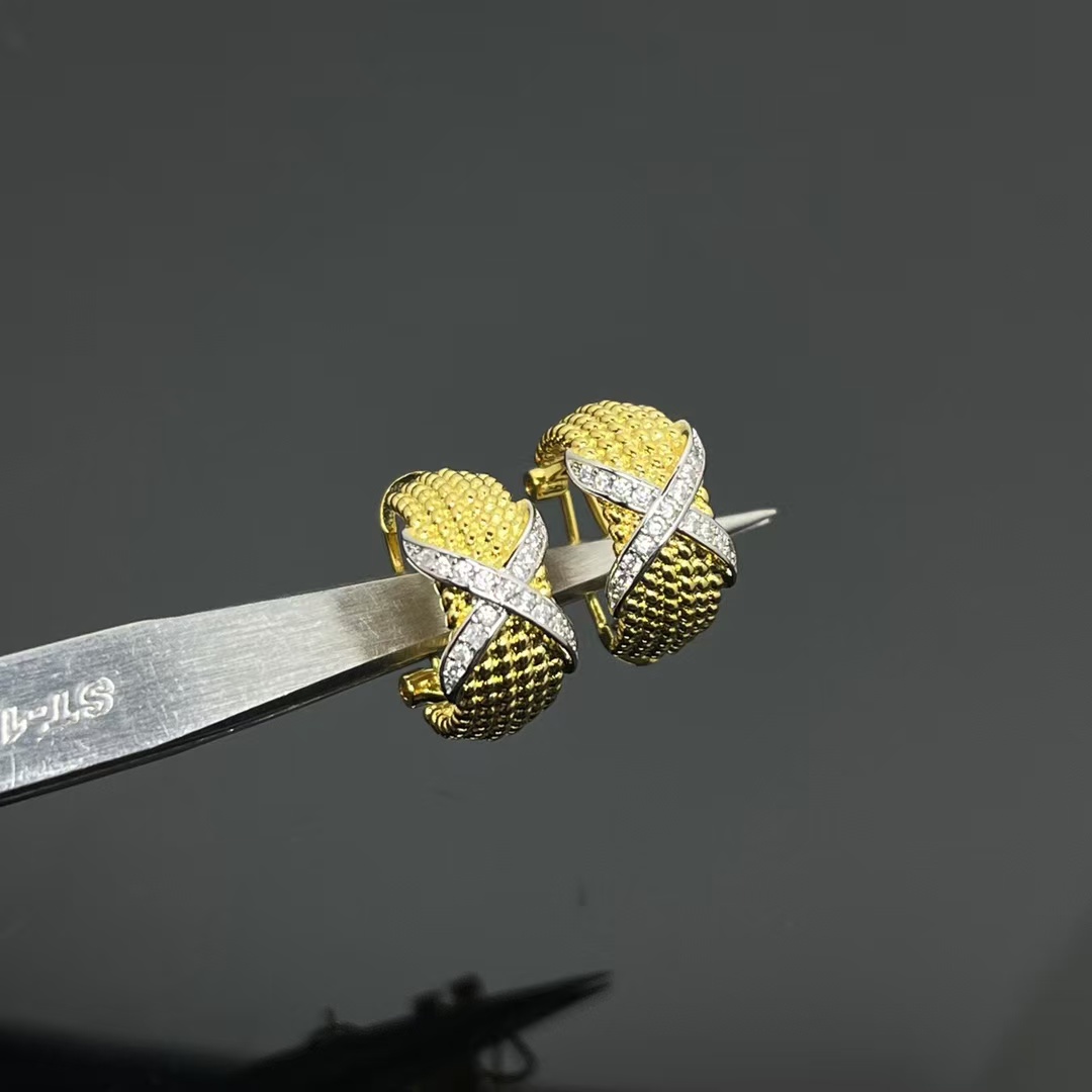 Tiffany Rope Six-Row Ear Clips Earrings - Original Replica Club