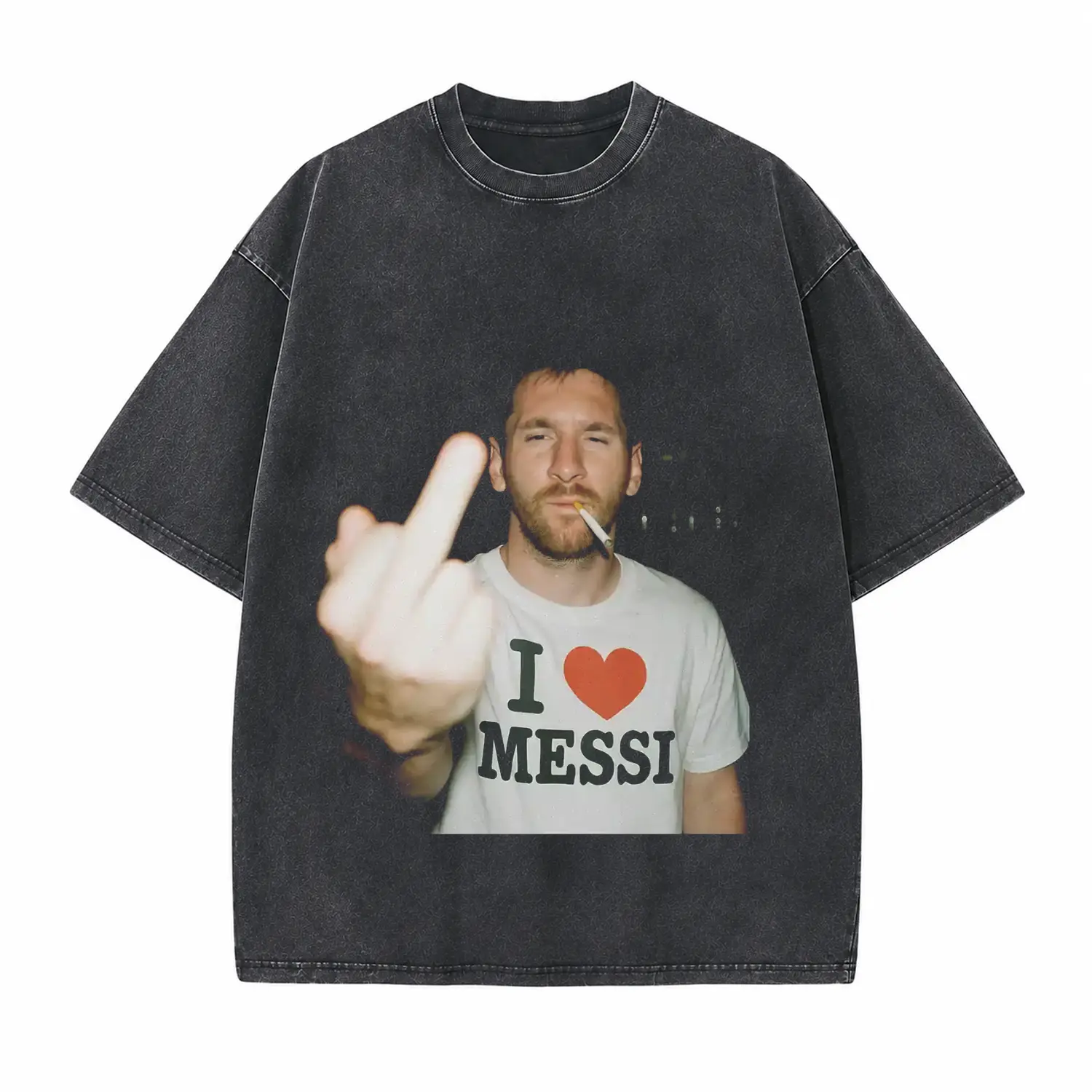 Star Player Rebel Style Printed Unisex Washed T-Shirt