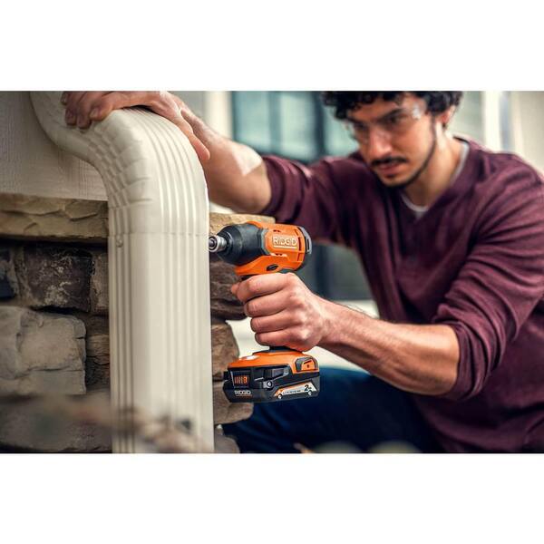 18V Cordless 8-Tool Combo Kit with (3) Batteries, Charger, and Bag with 18V High Torque Impact Wrench - Image 4