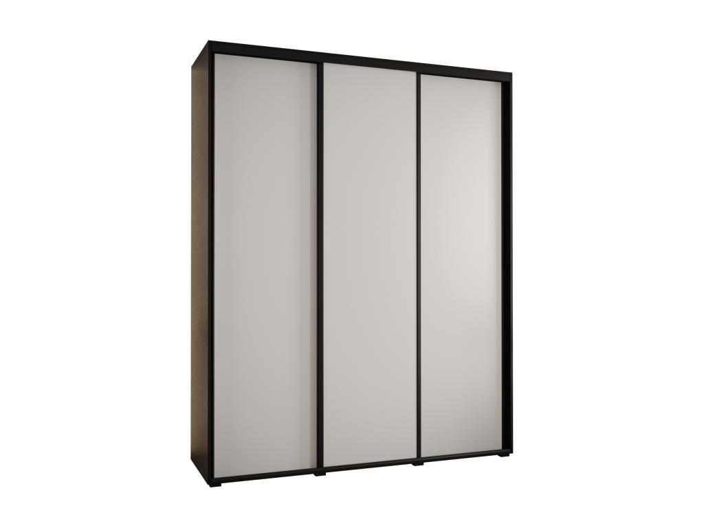 ARMARIO Nestleano 1 DE PUERTAS CORREDERAS 235 - 2/190/45 3 puertas Negro/Blanco/Negro