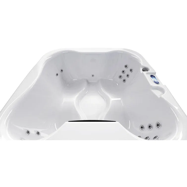 Luxuria Spas 120 Volt 4 – Person 55 – Jet Square Plug & Play Hot Tub with Ozonator