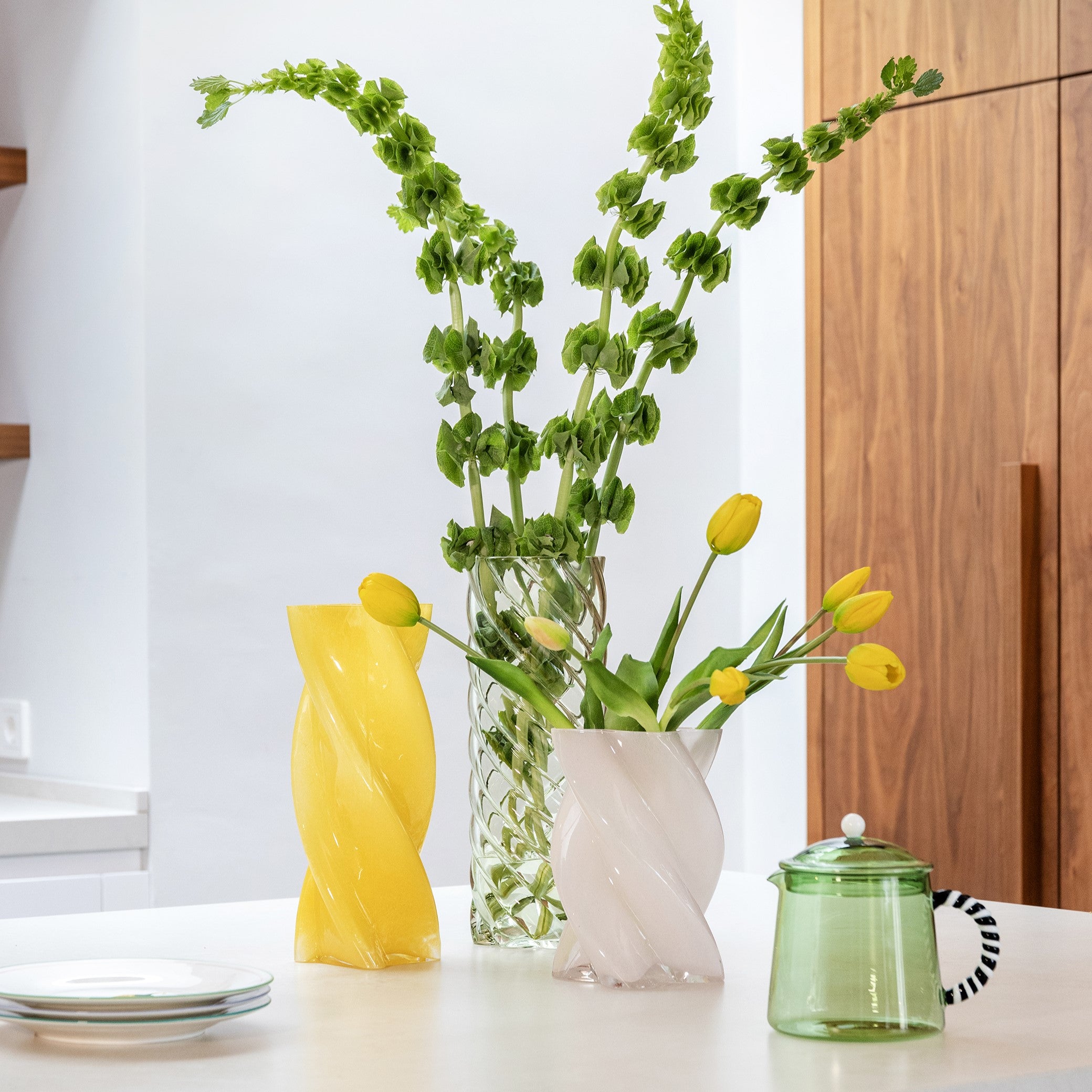 &k amsterdam Marshmallow Vaas - Groen