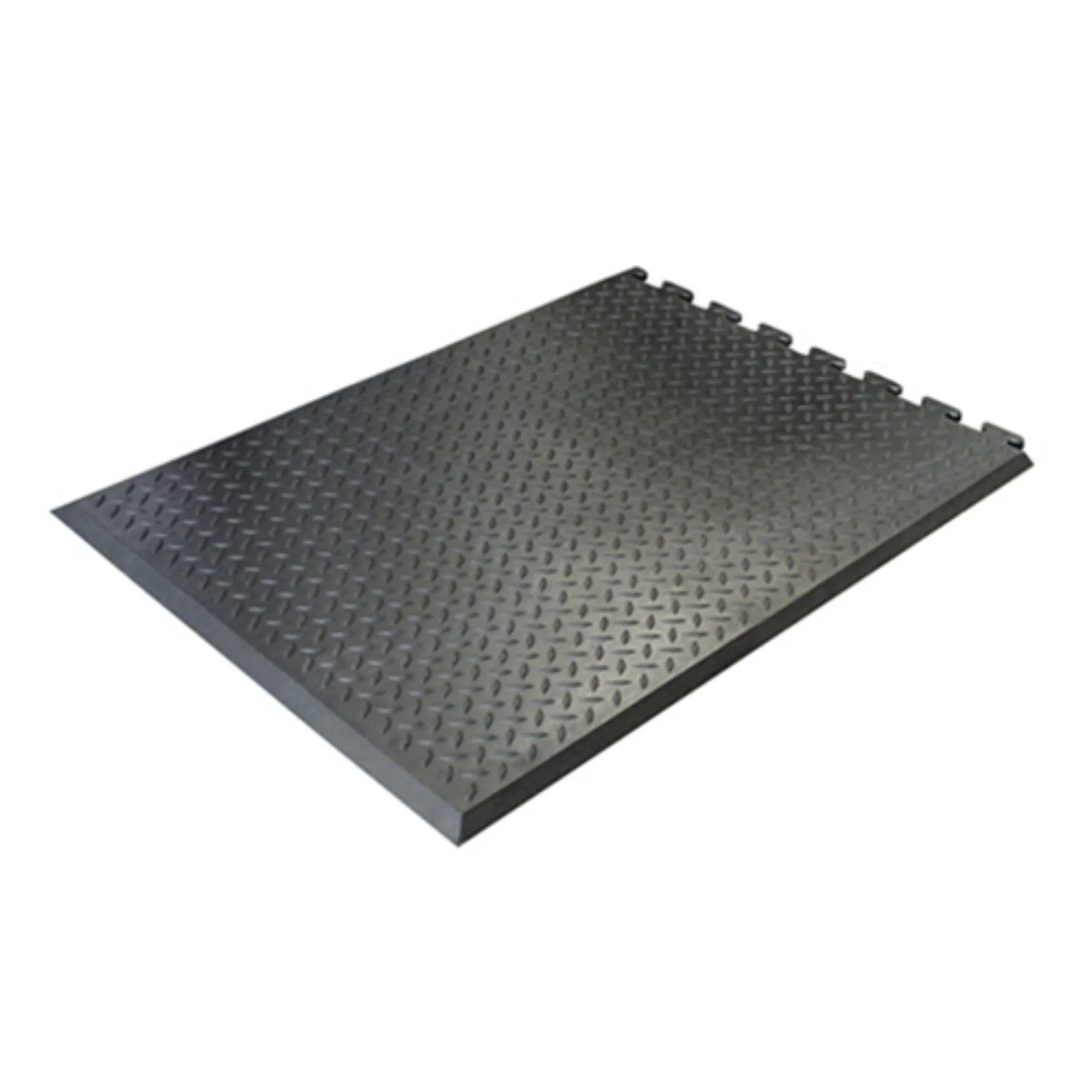 Rubber-Cal "Foot-Rest" Interlocking Anti-Fatigue Floor Mat - 1/2 in x 28 in x 31 in - Finished Tile - image 6