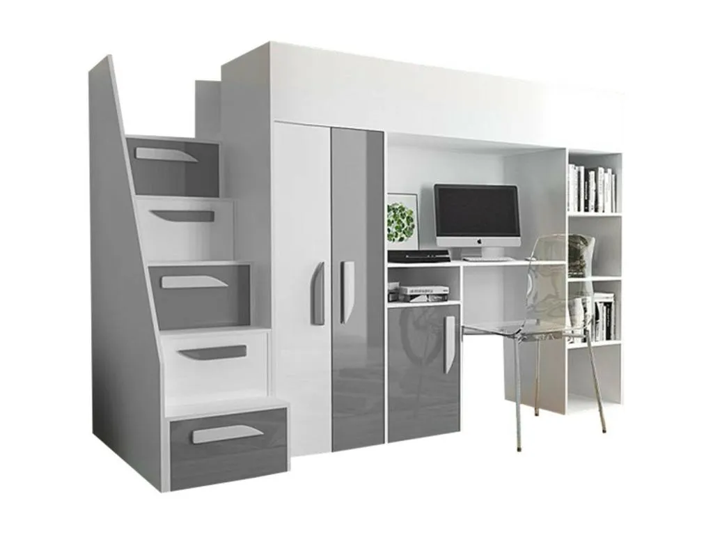 Litera Mobtrendy 192 Individuales Blanco 90x200 Aglomerado laminado Somieres 120cm 95824qqwh