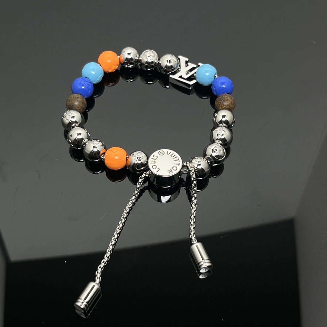 Louis Vuitton Chain Pullable LV Surfin' Beads Bracelet - Original Replica Club