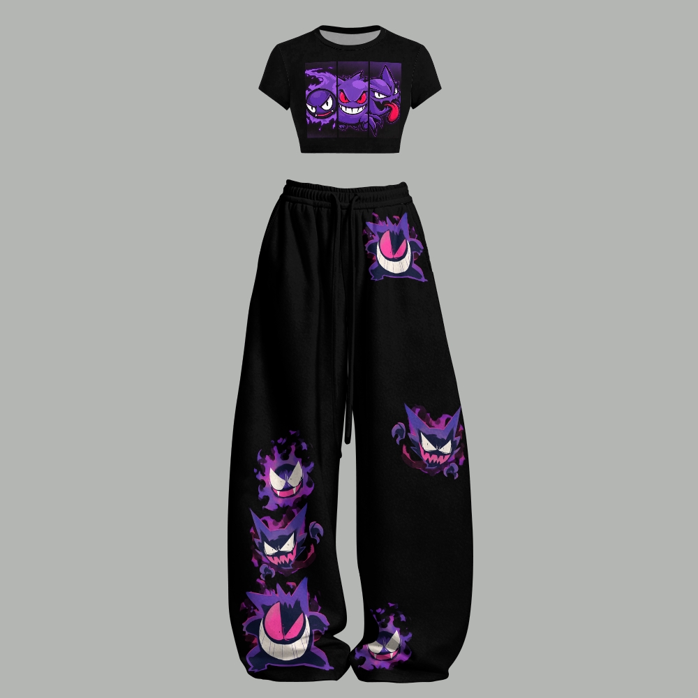 Pokémon Women T-Shirt  & Elasticated Trousers Two-Piece Set
