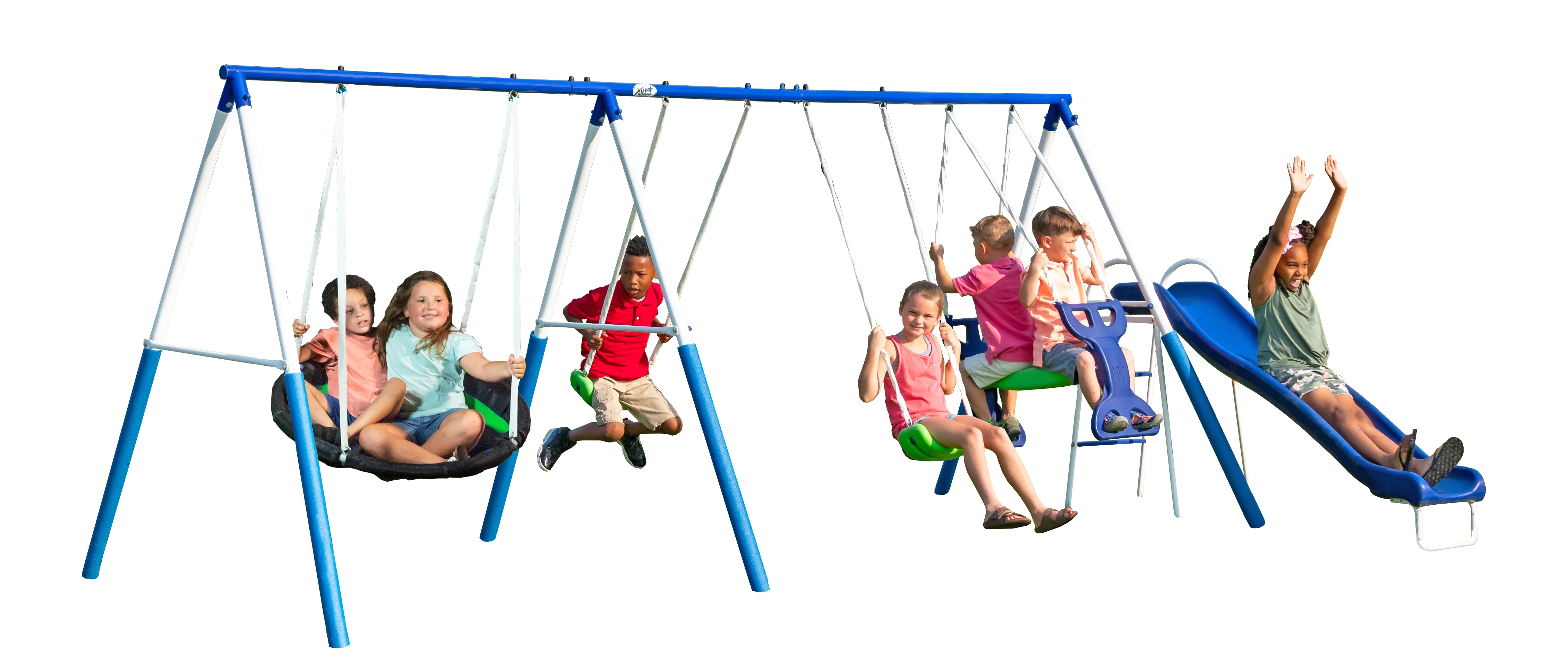 XDP Recreation All Star Playground Metal Swing Set for up to 7 Children - Image 4