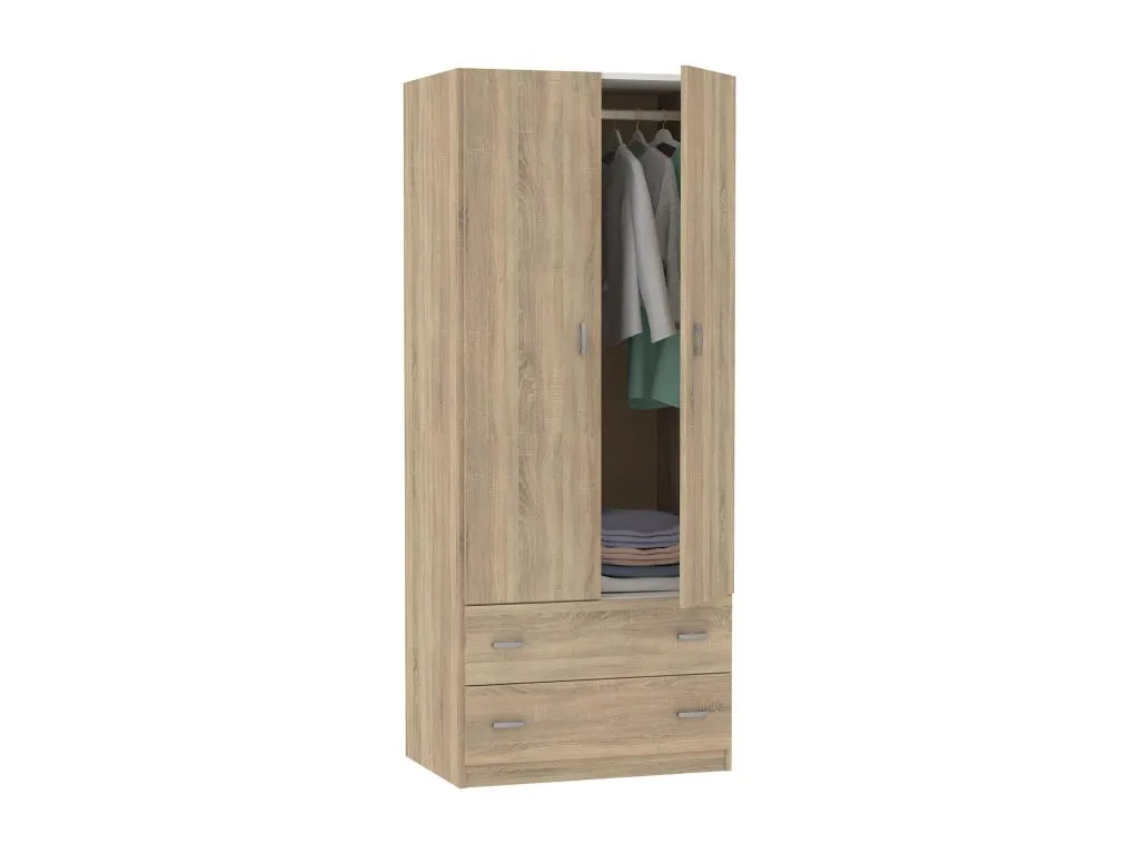Armario ropero / Mueble de almacenamiento color Francomuebleses - Altura 180 x Longitud 74 x Profundidad 50 cm