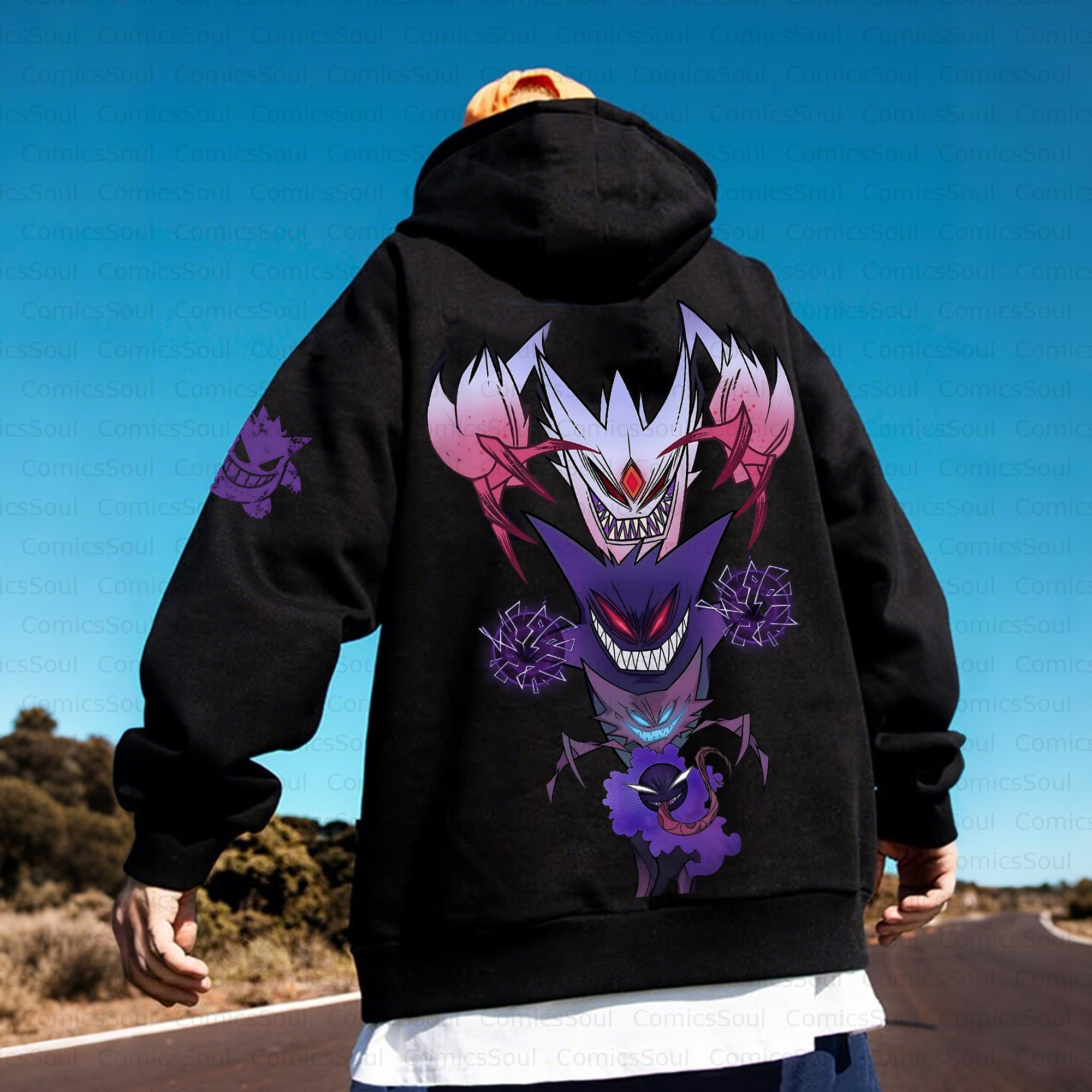 Unisex Anime Inspired Vintage Plush Hoodie