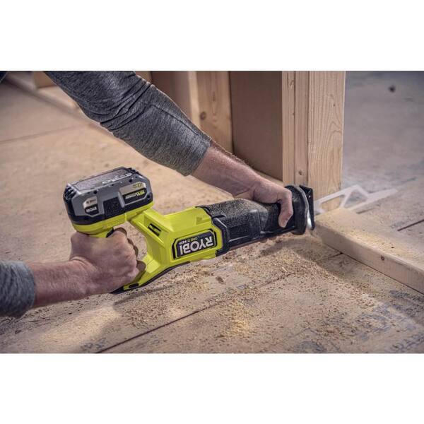 RYOBI ONE+ HP 18V Brushless Cordless Reciprocating Saw Kit With 4.0 Ah Battery And Charger - PBLRS01B - Image 8 RYOBI ONE+ HP 18V Brushless Cordless Reciprocating Saw Kit With 4.0 Ah Battery And Charger - PBLRS01B - Image 8