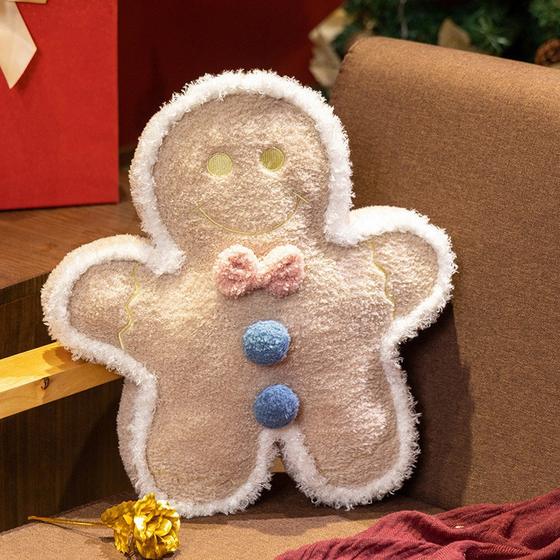 Gingerbread Man Plush Pillow