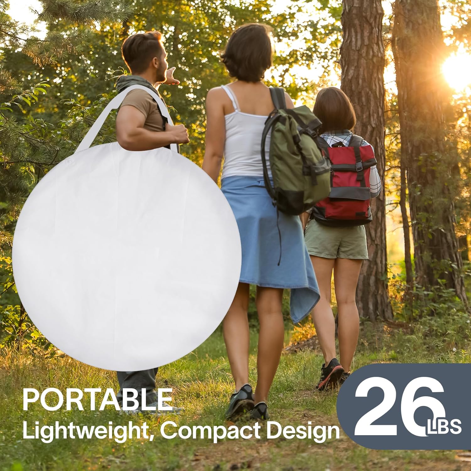 Screen gazebo sleeps 6-10-15 people Igloo-style canopy tent mosquito net on the sides Perfect