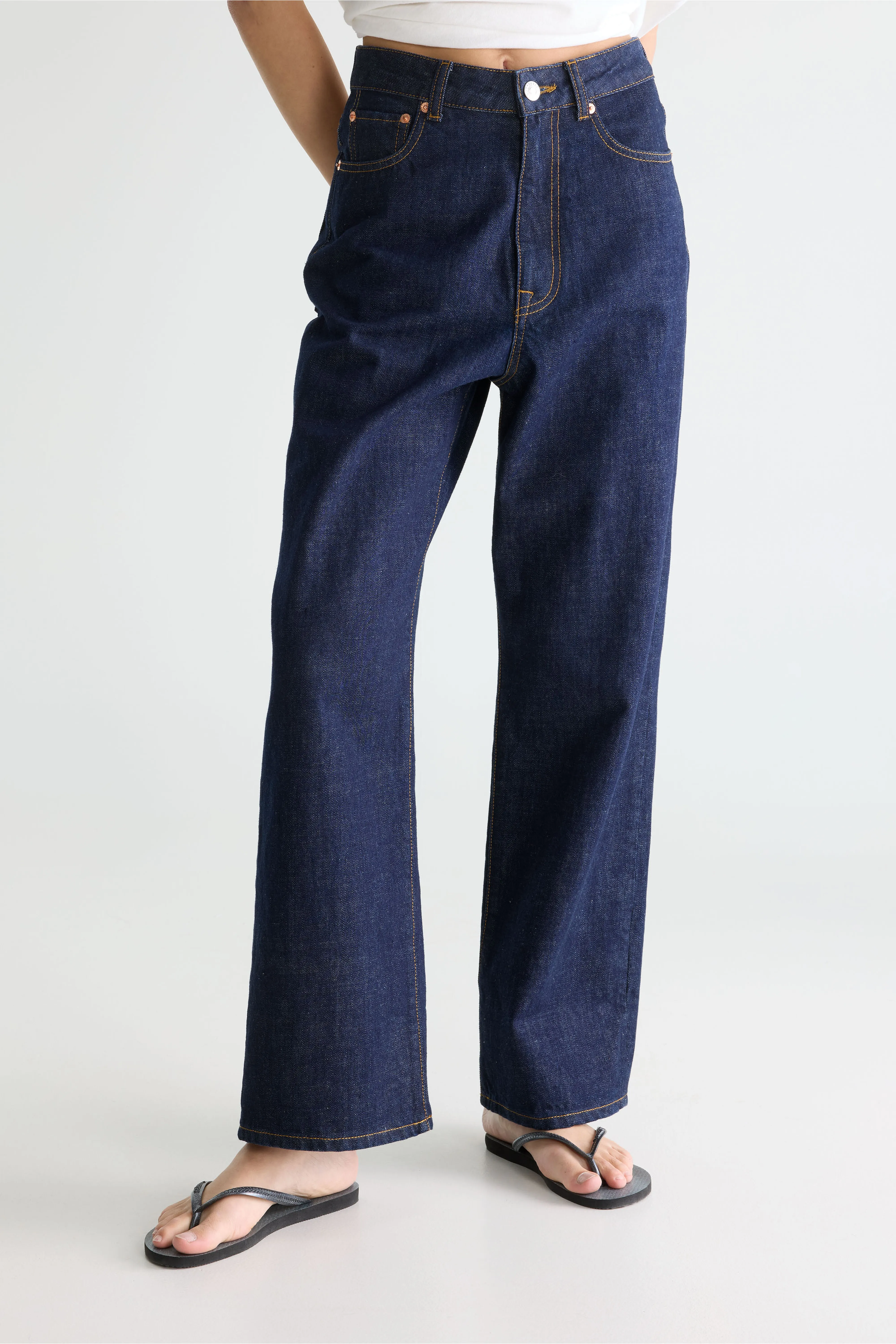 Bellerose Denim N. 61 - Wide blue rinsed jeans (252 / W / BLUE RINSE)