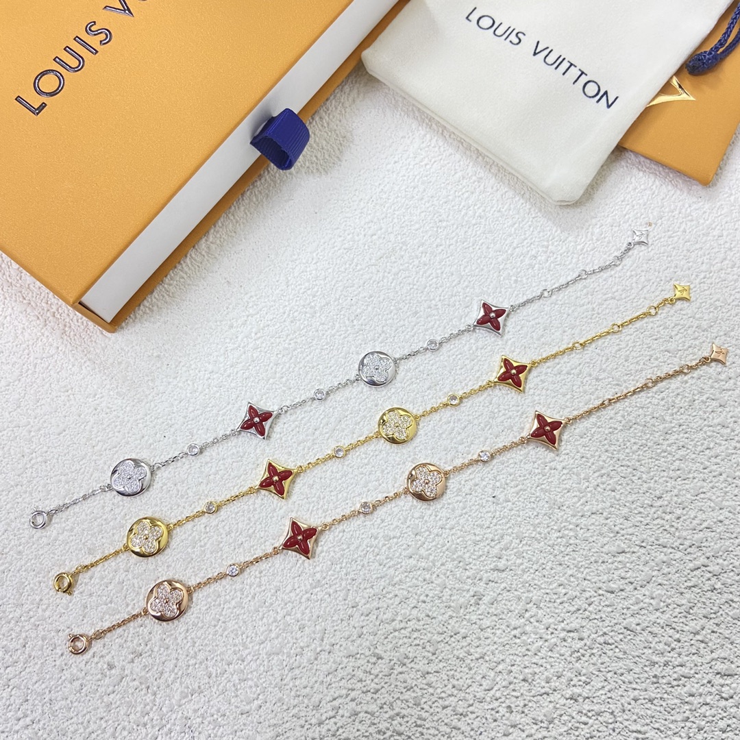 Louis Vuitton Red Carnelian Star Sun Bracelet - Original Replica Club