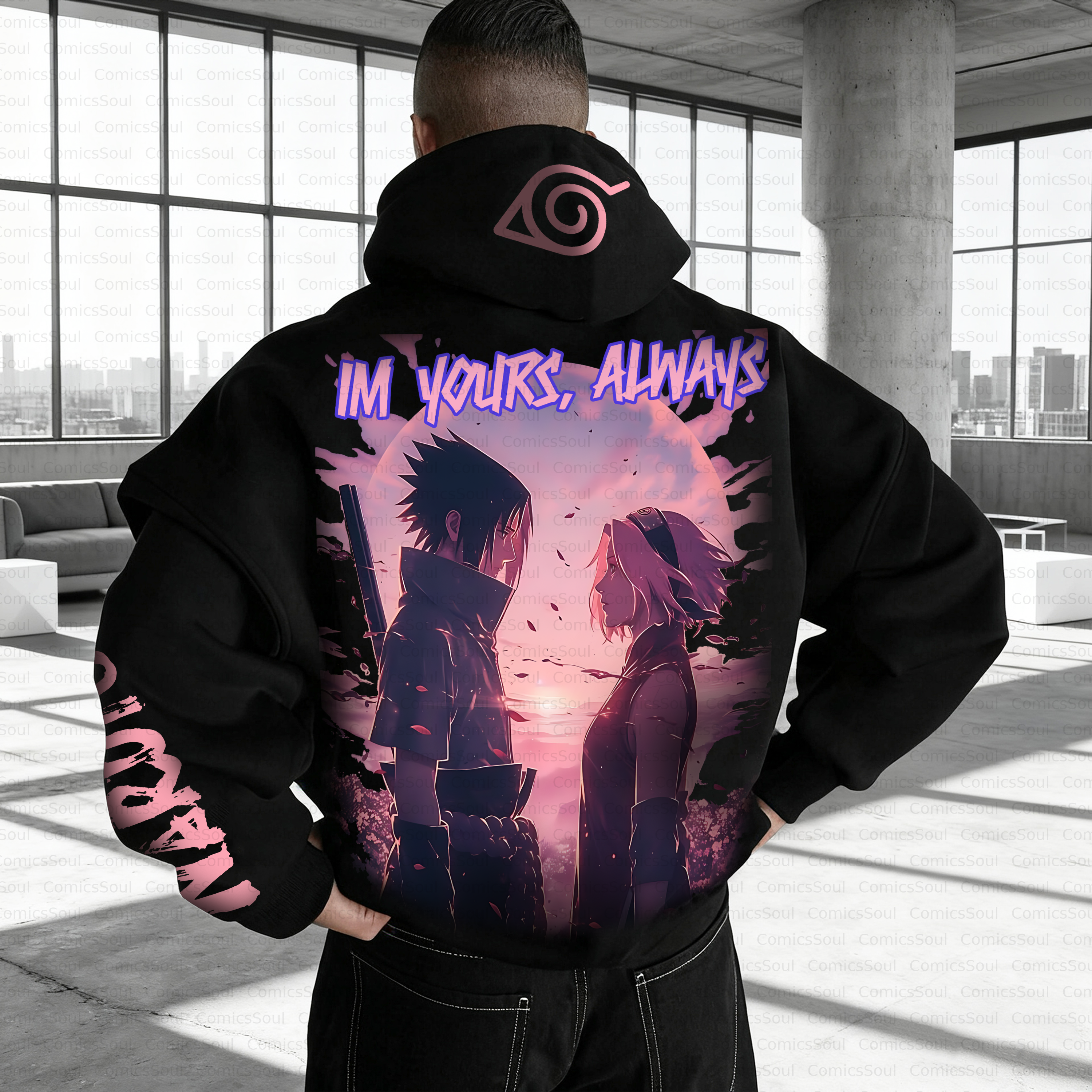 Unisex Anime Inspired Vintage Plush Hoodie