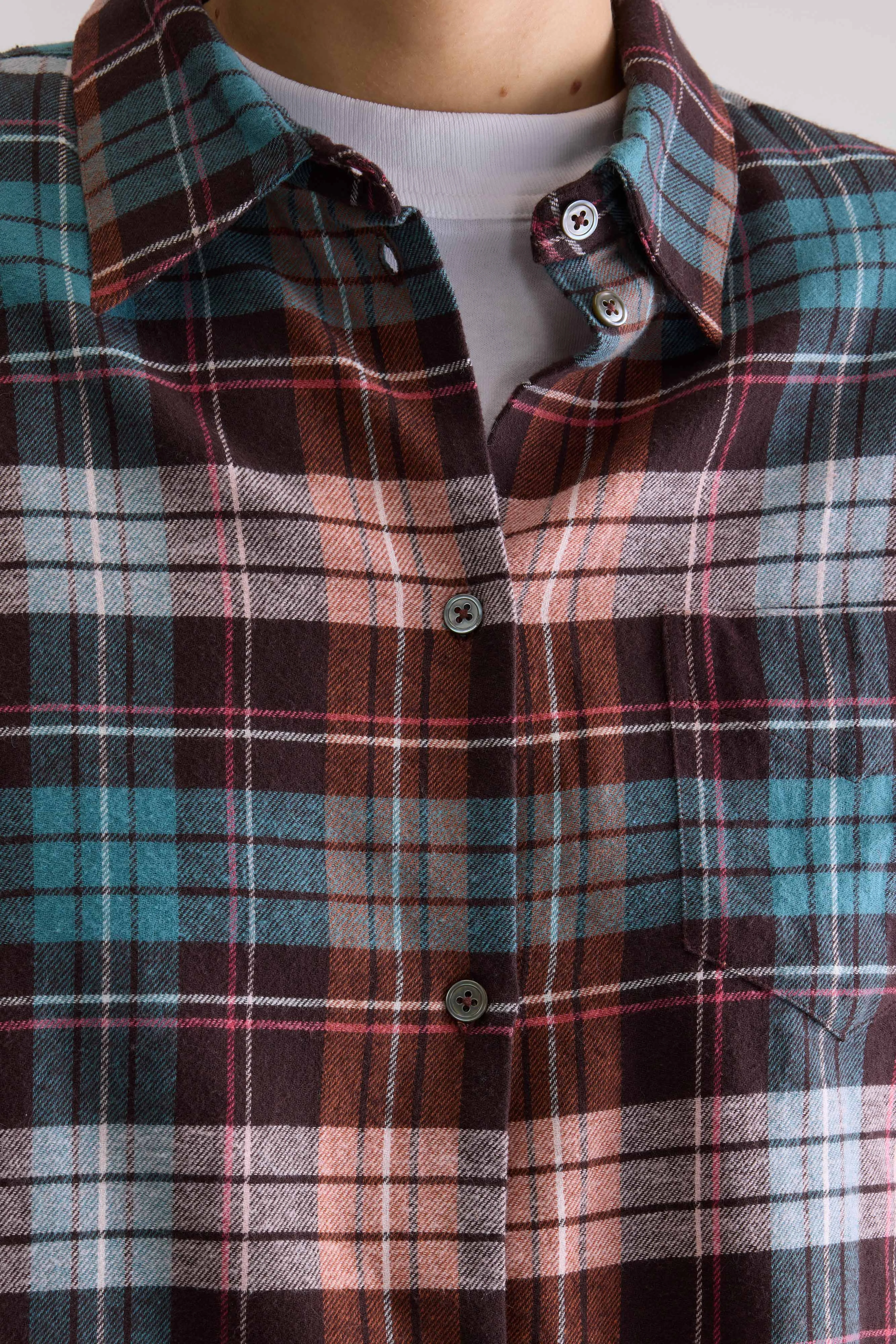 Bellerose Kraft cropped shirt (261 / W / CHECK A)