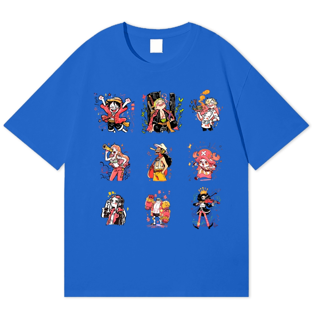 One Piece Unisex Round Neck Anime T-shirt