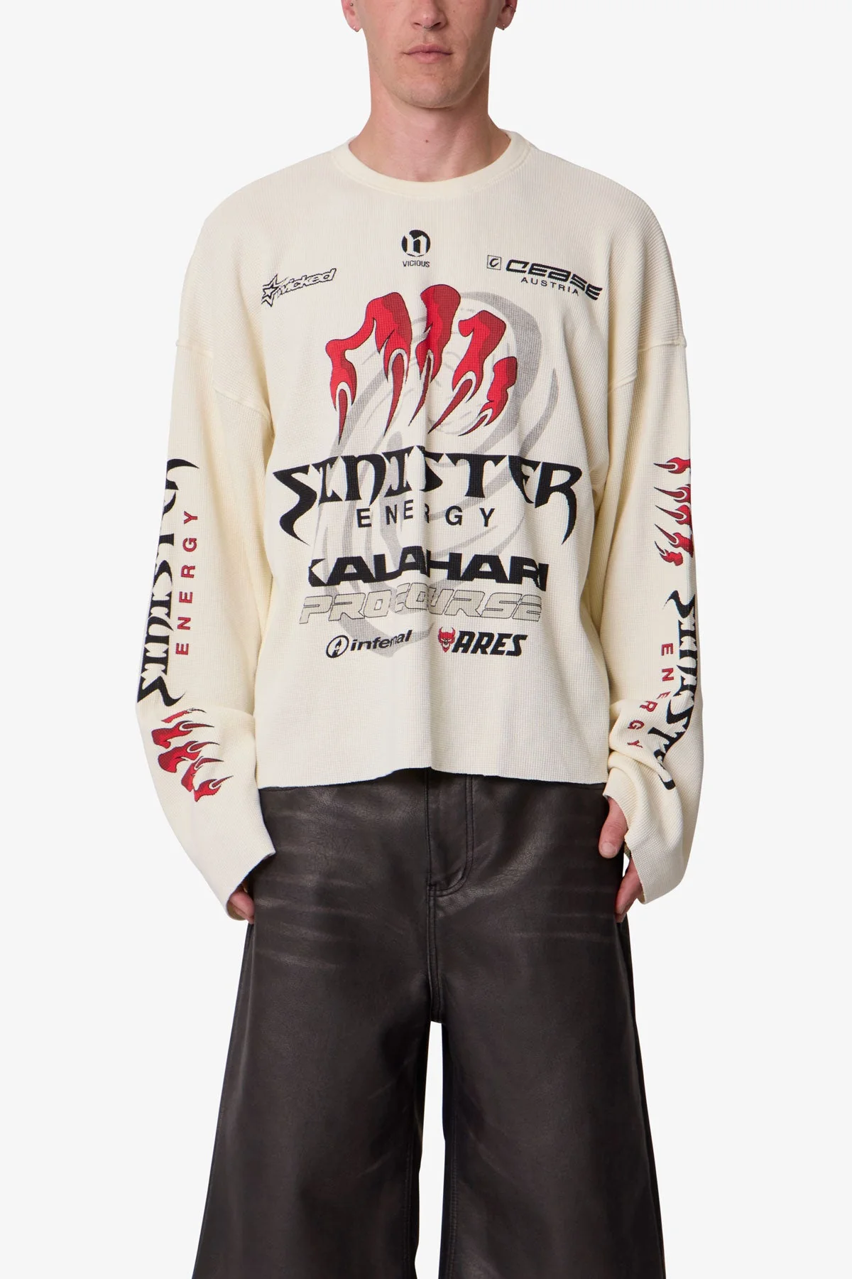 Sinister Thermal L/S Tee - Off White