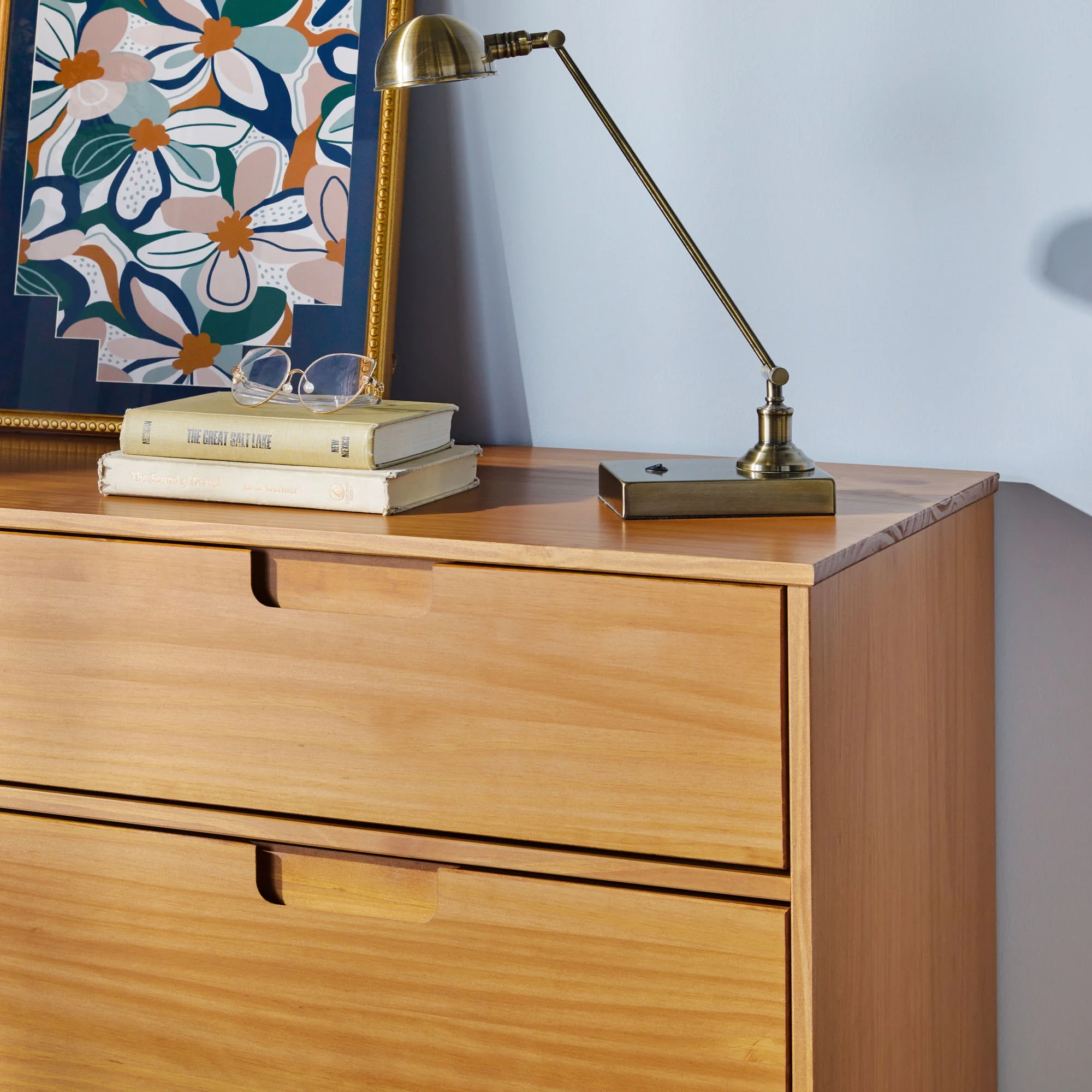 Walker Edison Sonoma 6-Drawer Solid Wood Caramel Dresser - Image 13