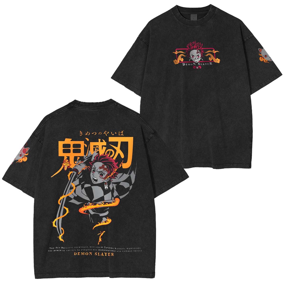 Unisex Anime Inspired Vintage Washed T-Shirt丨Comicssoul