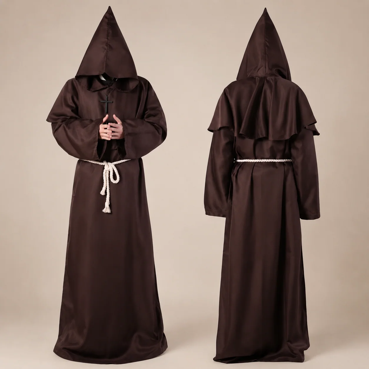 Halloween Costumes Womens Nun Robe Dress Up Outfit - Image 8 Halloween Costumes Womens Nun Robe Dress Up Outfit - Image 8