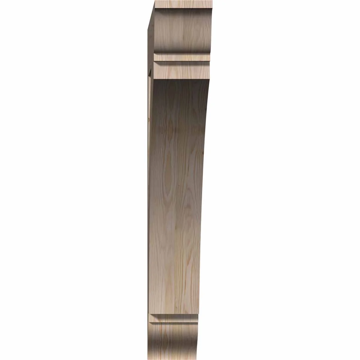 Ekena Millwork 4"W x 18"D x 18"H Thorton Traditional Rough Sawn Bracket, Western Red Cedar - Image 6