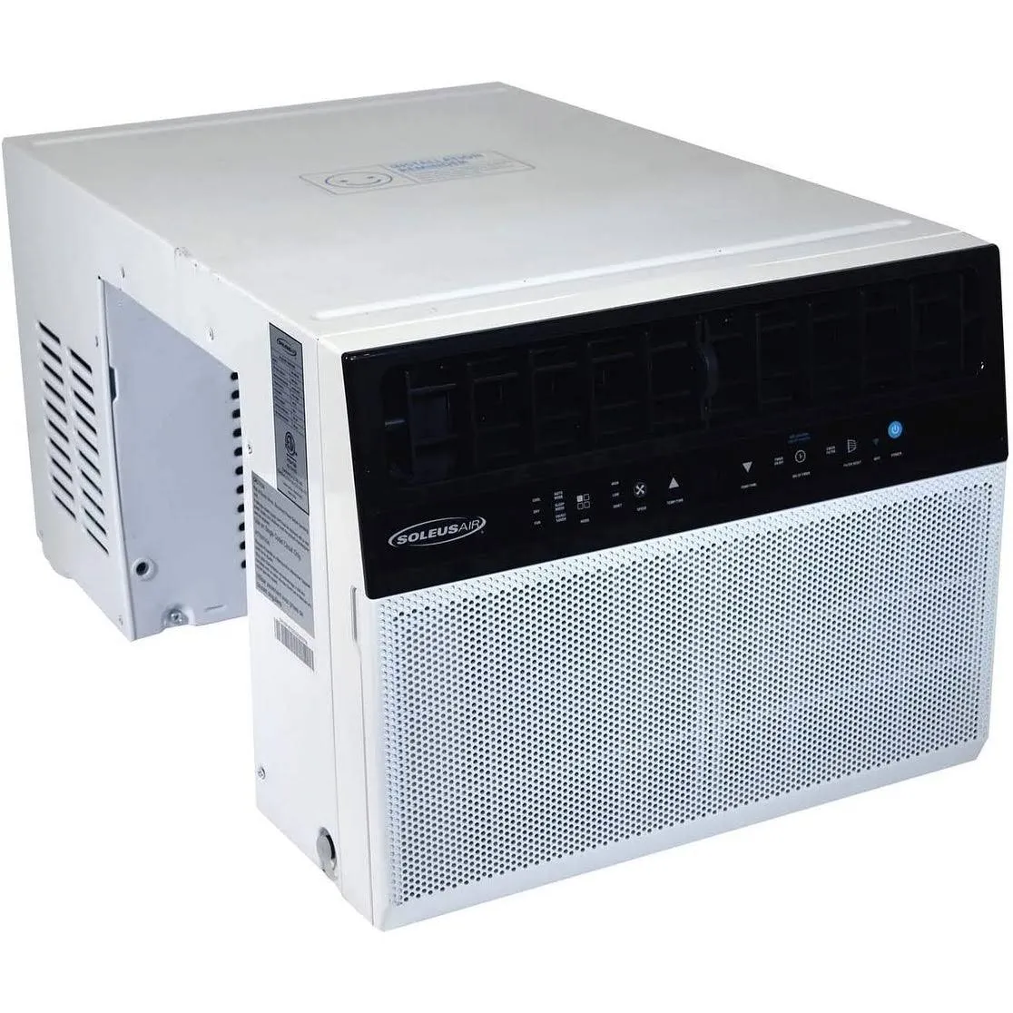 Soleus Air 8,000 BTU Hybrid Saddle Window Air Conditioner with WiFi, White