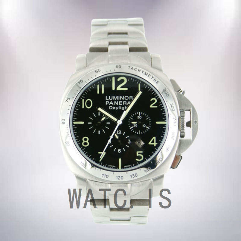 Panerai Luminor Daylight PAM00196 44mm Men's Silver-tone