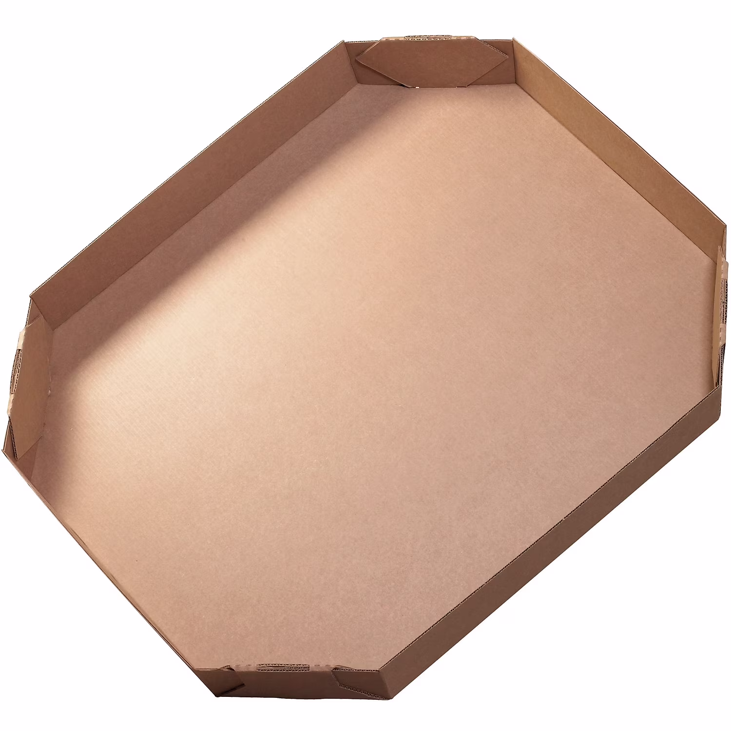 Box Partners Bulk Bin Lids Octagon 46" x 38" x 6" Kraft 5/Bundle 463836OCTLID - image 1