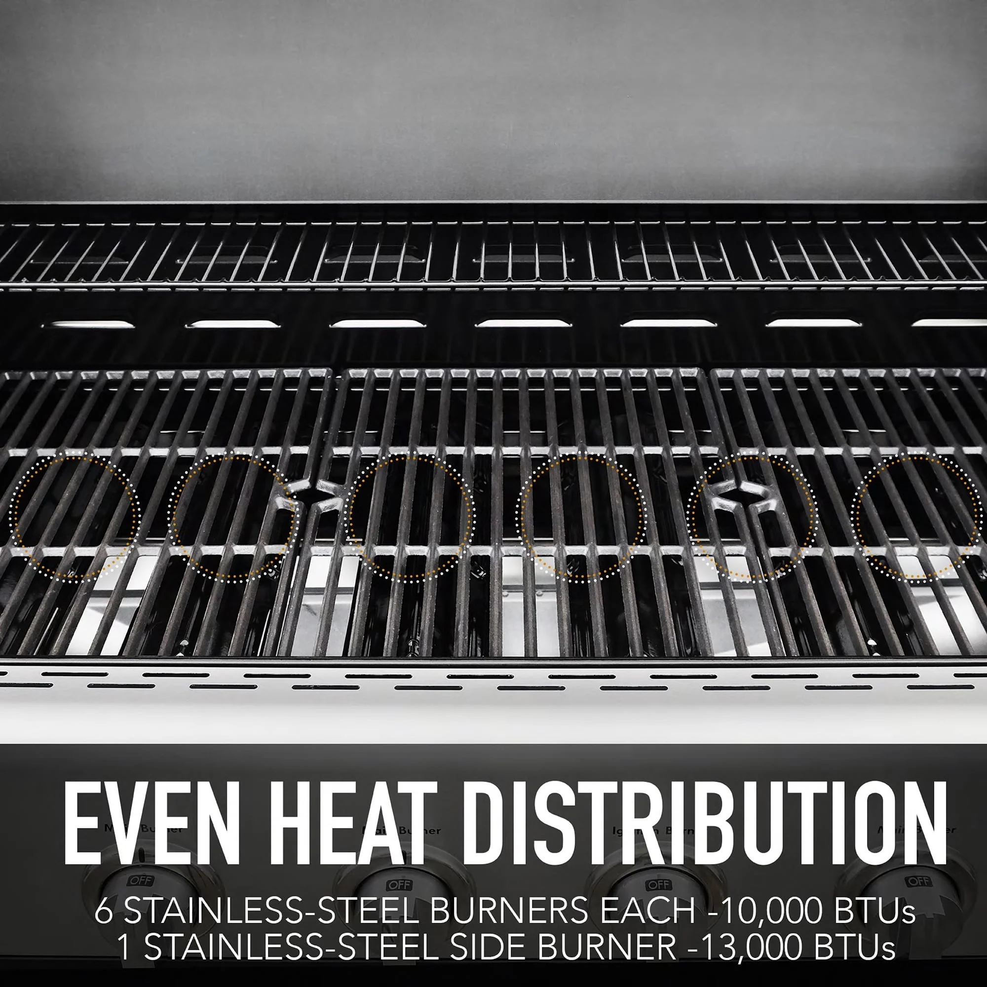 Kenmore 6-Burner Propane Gas Grill with Side Burner, PG-40611S0L, Stainless Steel with Black Trim - Image 4