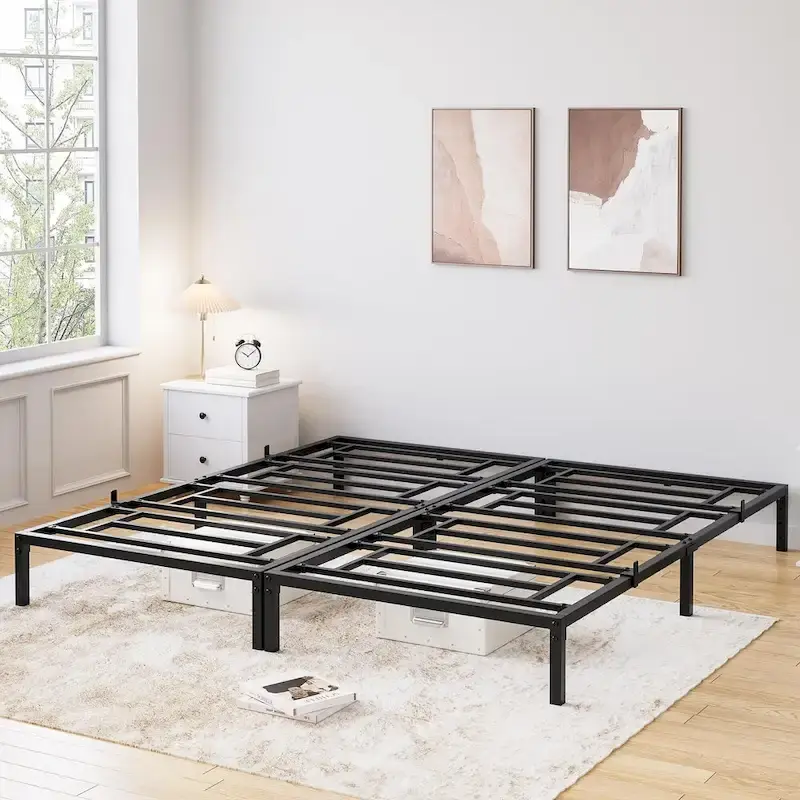 Sturdy Metal Platform Bed Frame - No Box Spring Required