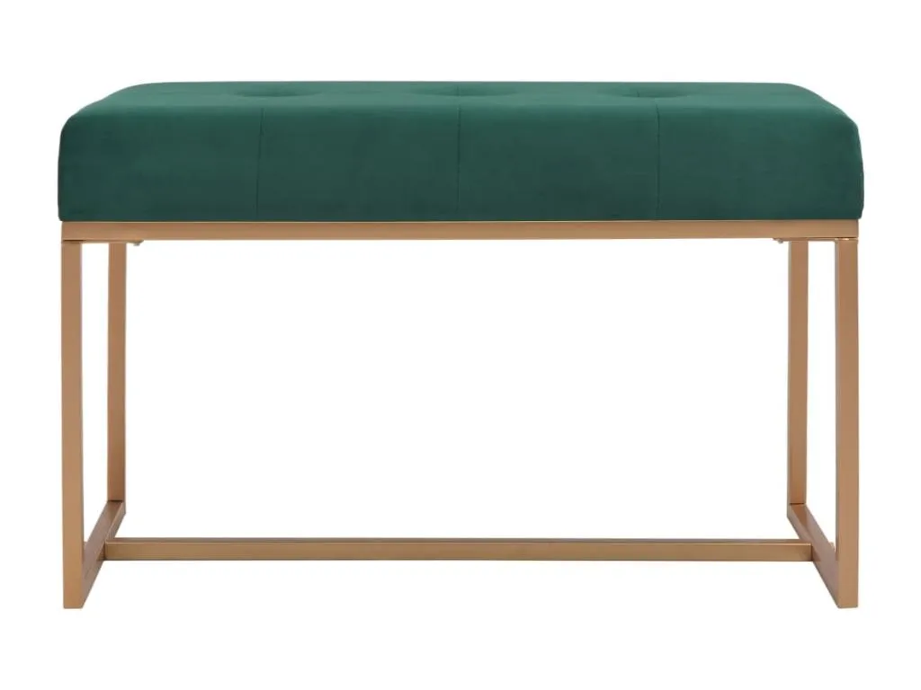 Banco terciopelo verde 80 cm dcg3624783