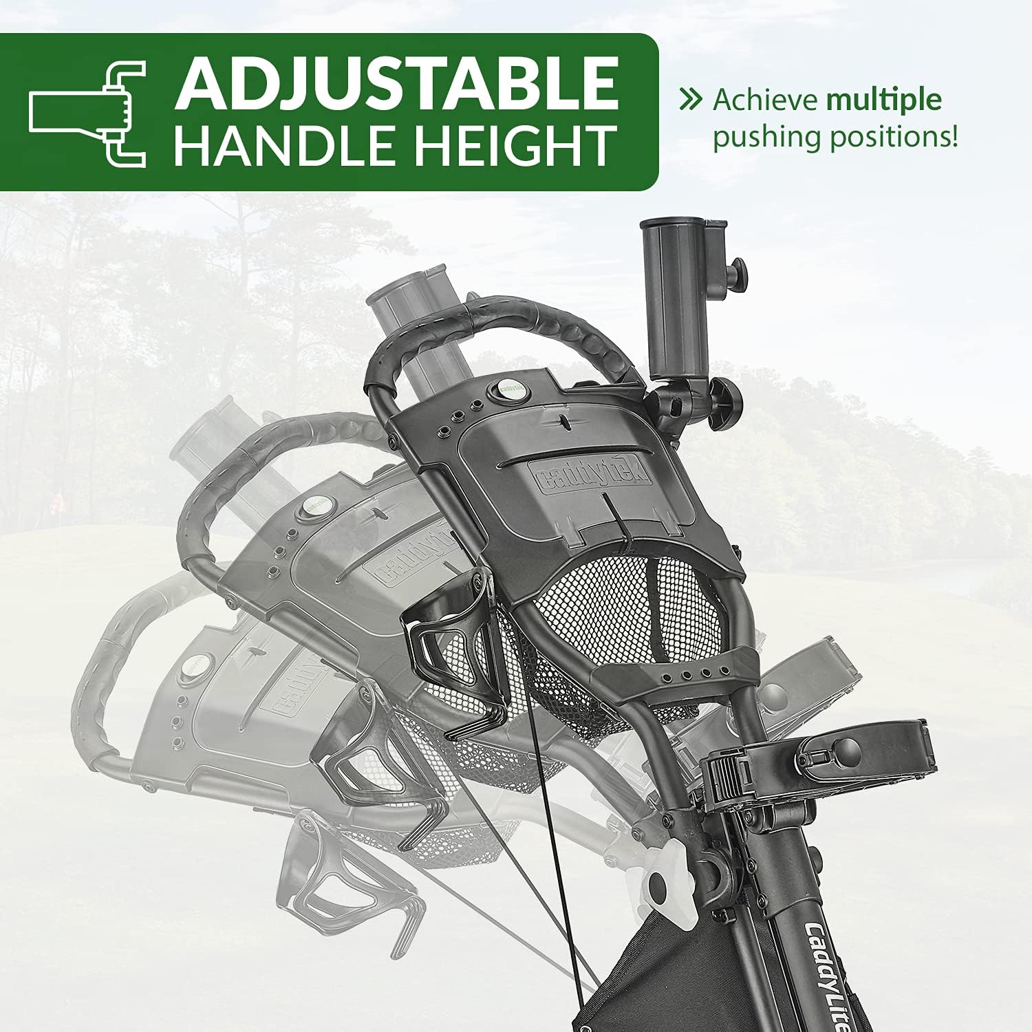3-Wheel Foldable Golf Push Cart With Foot Brake - CaddyLite EZ V8 - Image 15 3-Wheel Foldable Golf Push Cart With Foot Brake - CaddyLite EZ V8 - Image 15