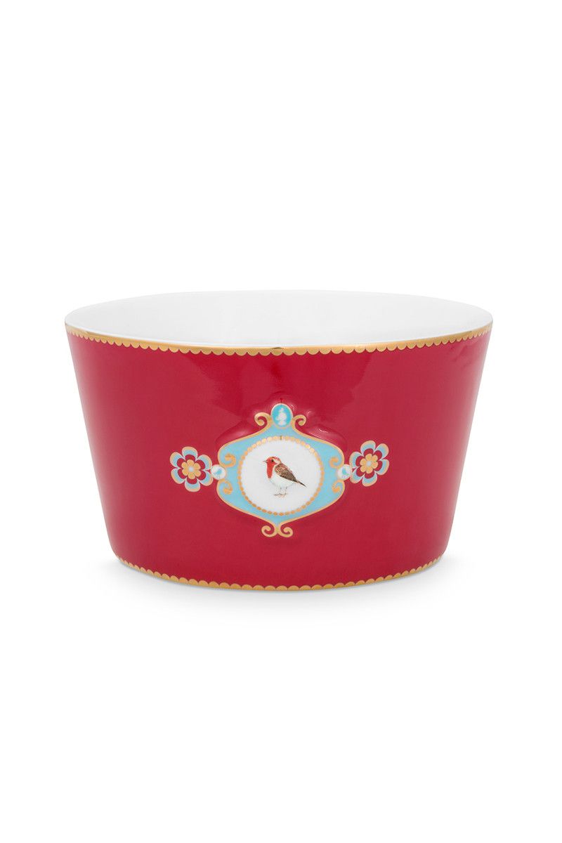 Bowl Love Birds Medallion Red 15cm