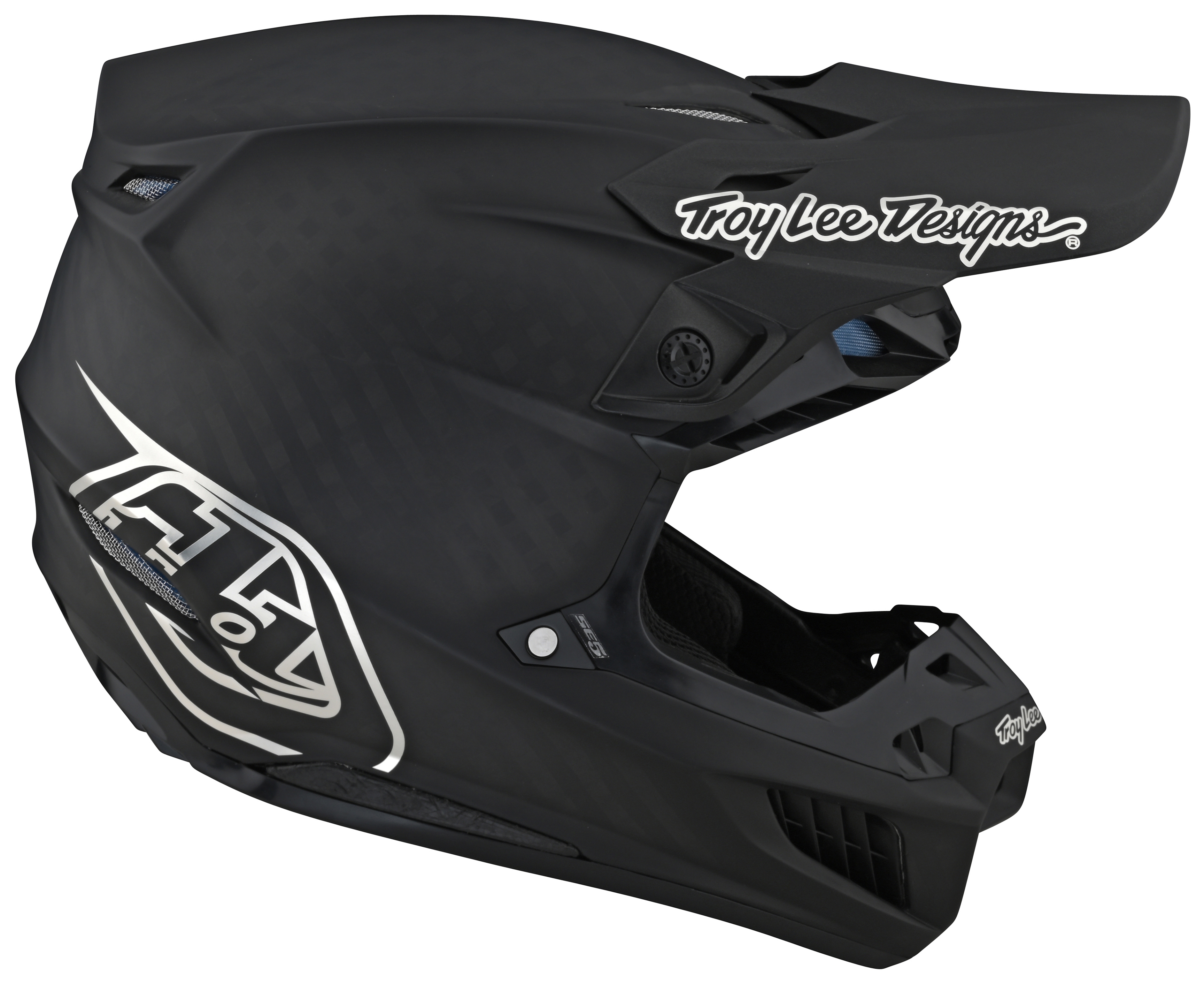 SportsBikeShop Troy Lee SE5 Carbon Stealth Helmet (SM)
