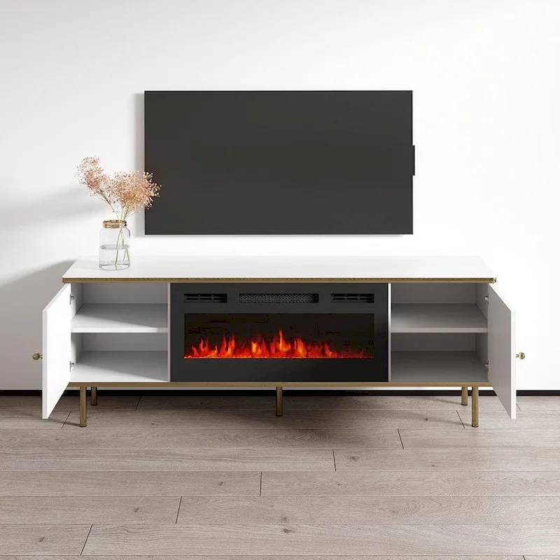 Camelia 63-Inch Electric Fireplace TV Stand