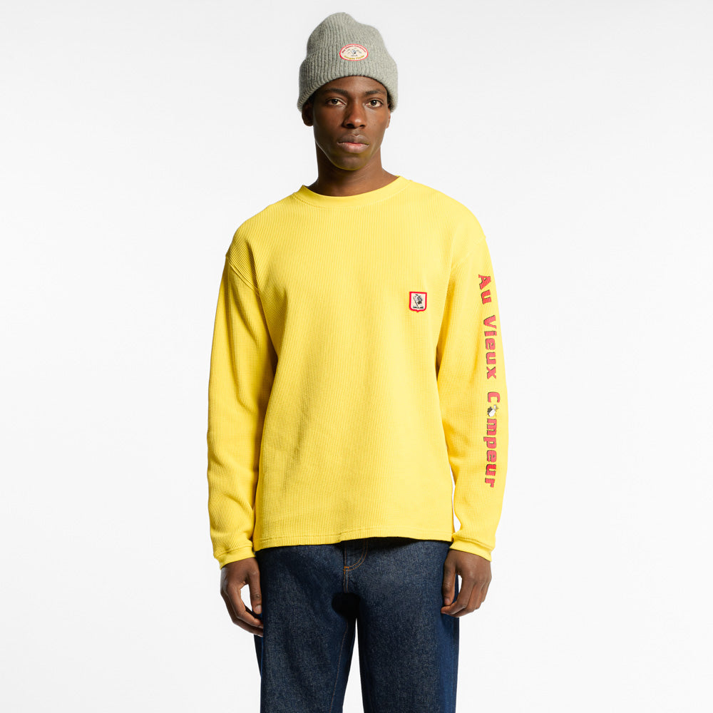 Au Vieux Campeur - T-shirt Manches Longues Aravis - Jaune