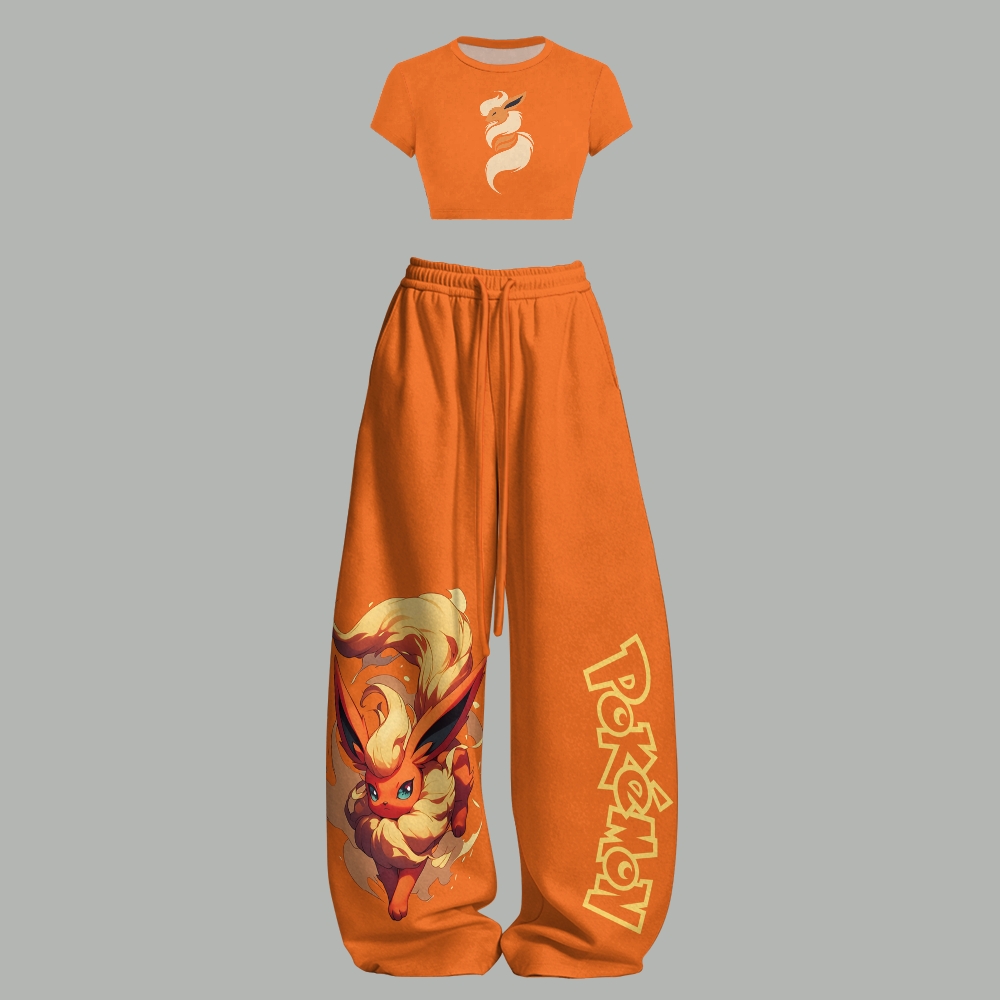 Pokémon T-Shirt  & Elasticated Trousers Two-Piece Set