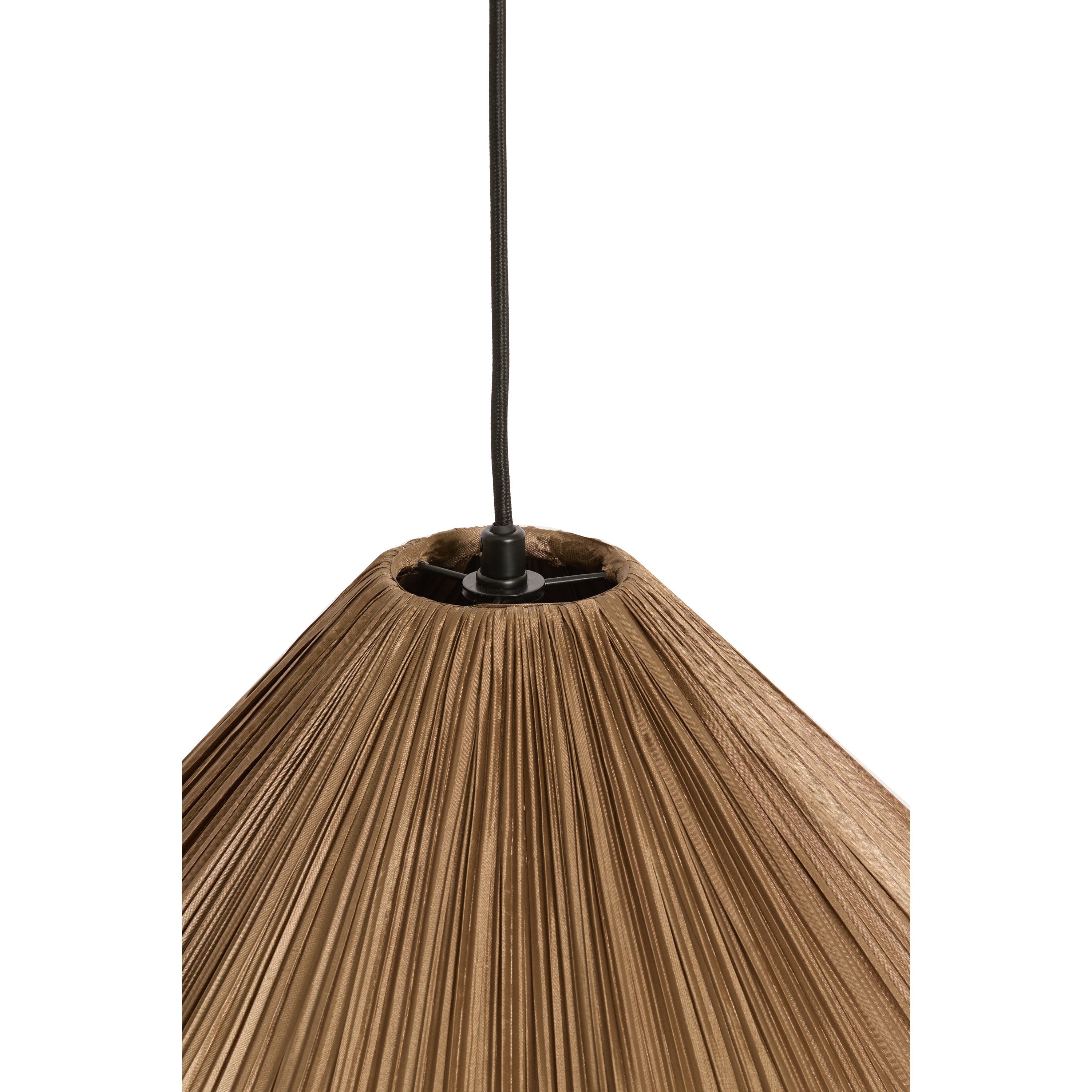 Light & Living - hanglamp - Verita - bruin - textiel - Ø 47cm - E27 -