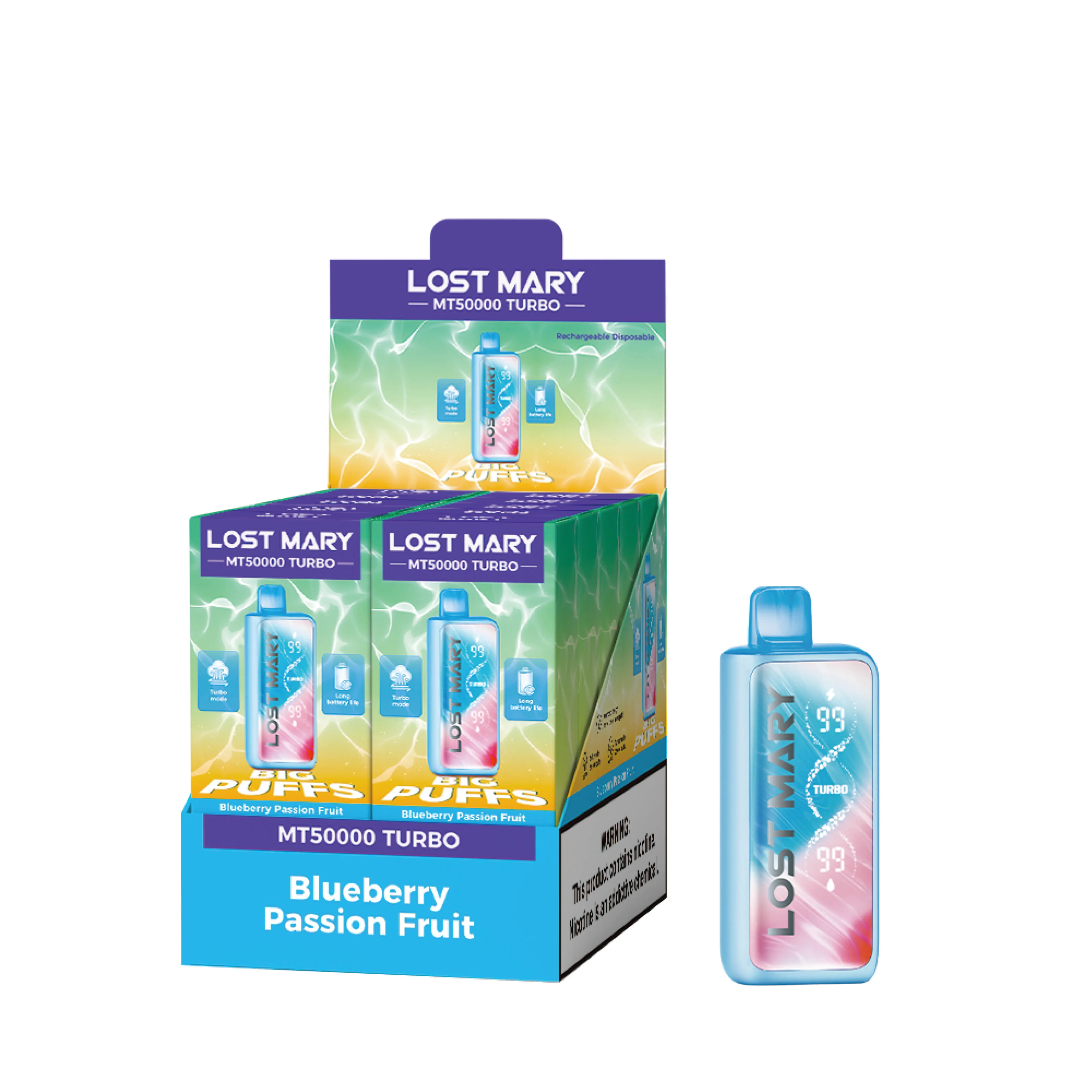 LOST MARY MT50K Turbo cigarette électronique jetable rechargeable (toutes les saveurs)