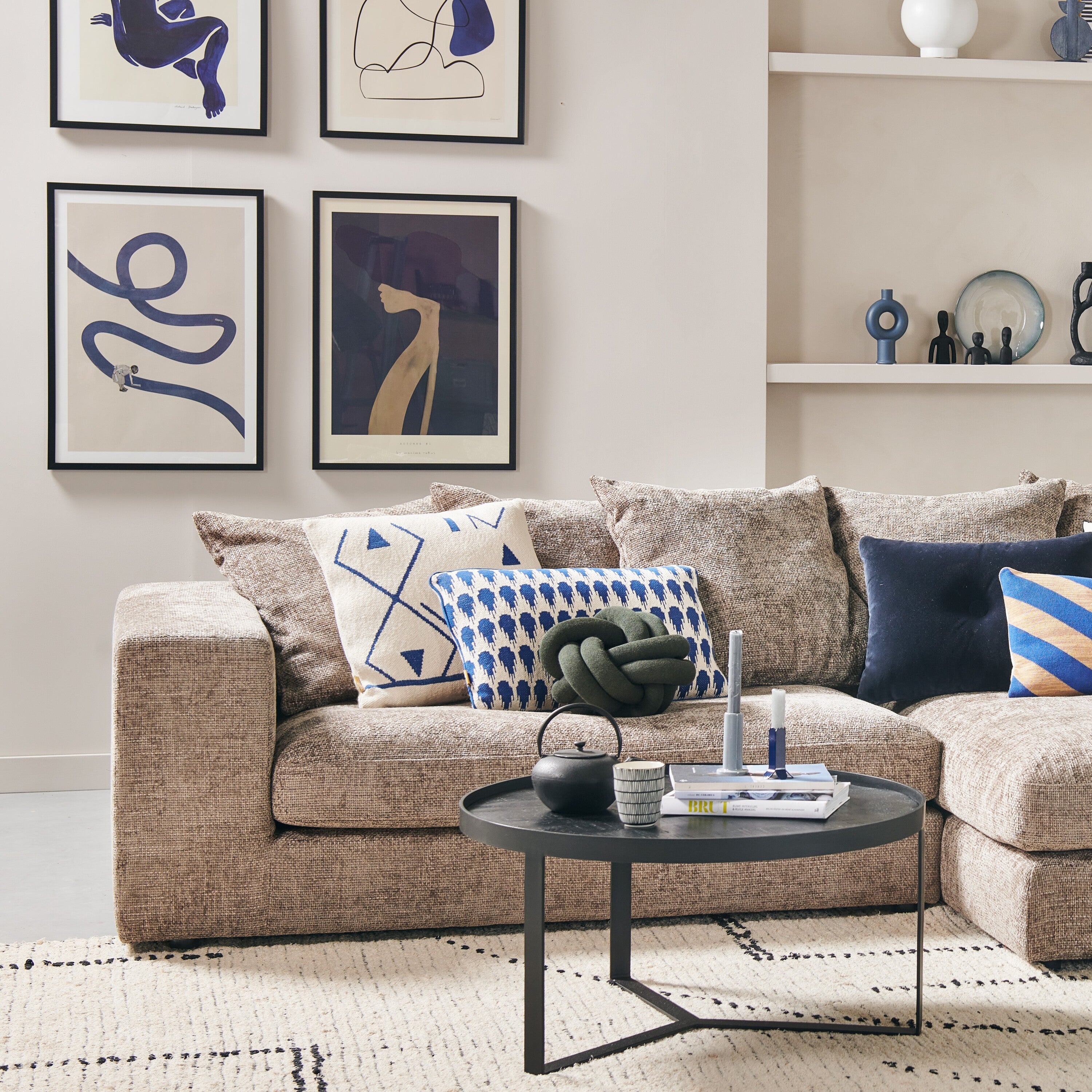 Malagoon Fantasy Line Gebreide Sierkussen 50 x 50 cm