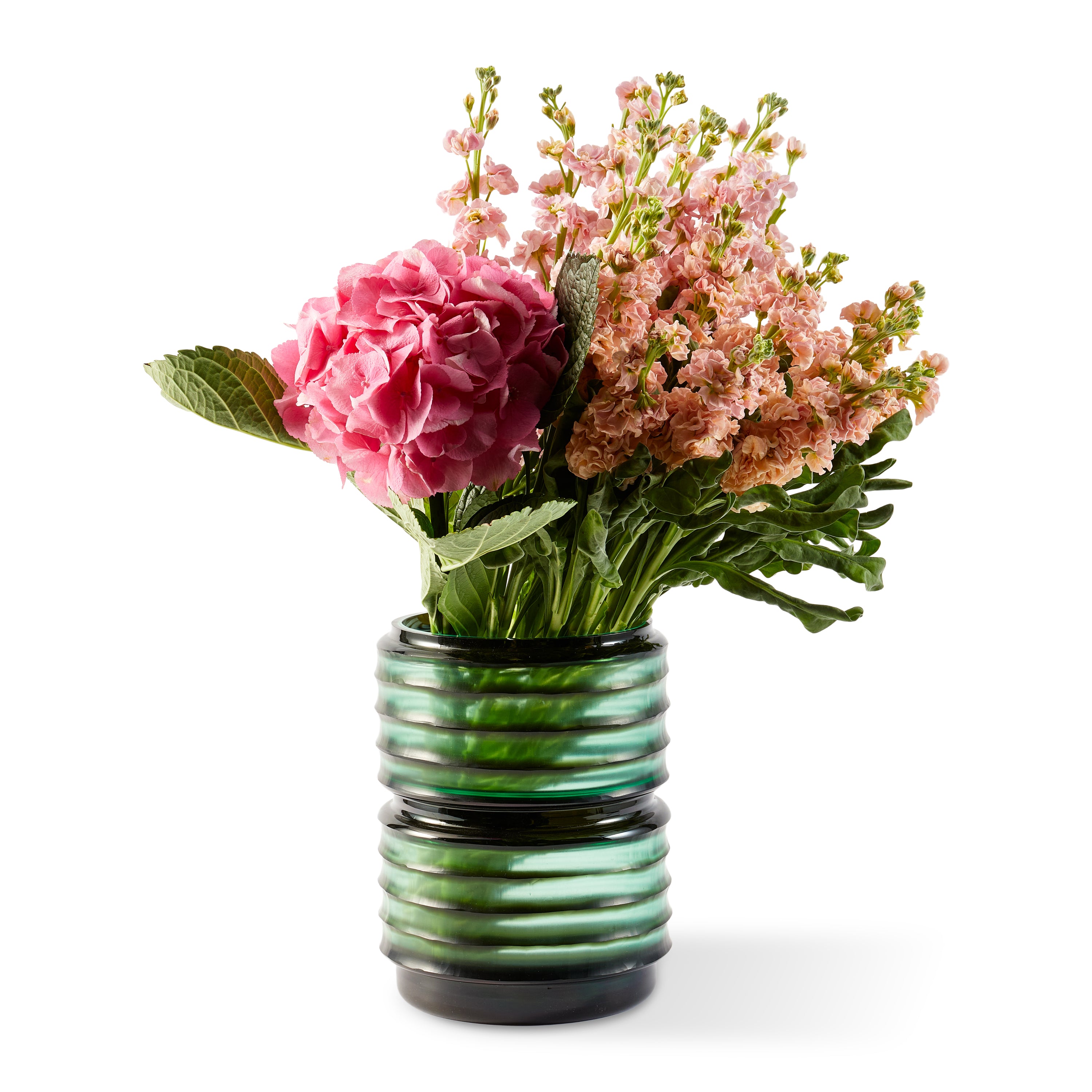 POLSPOTTEN Layer Vaas Ø 20 cm - Dark Green