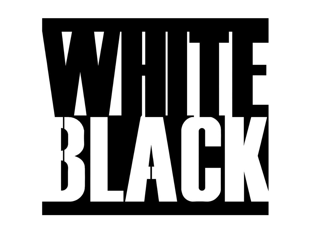 Decoración de Metal White Black, Negro, 57x1,5x50 cm, Pratcas