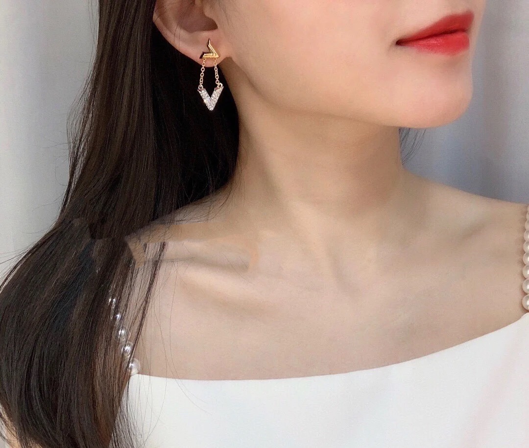 Louis Vuitton Mixed Metal Color Long Dangle Earrings - Original Replica Club