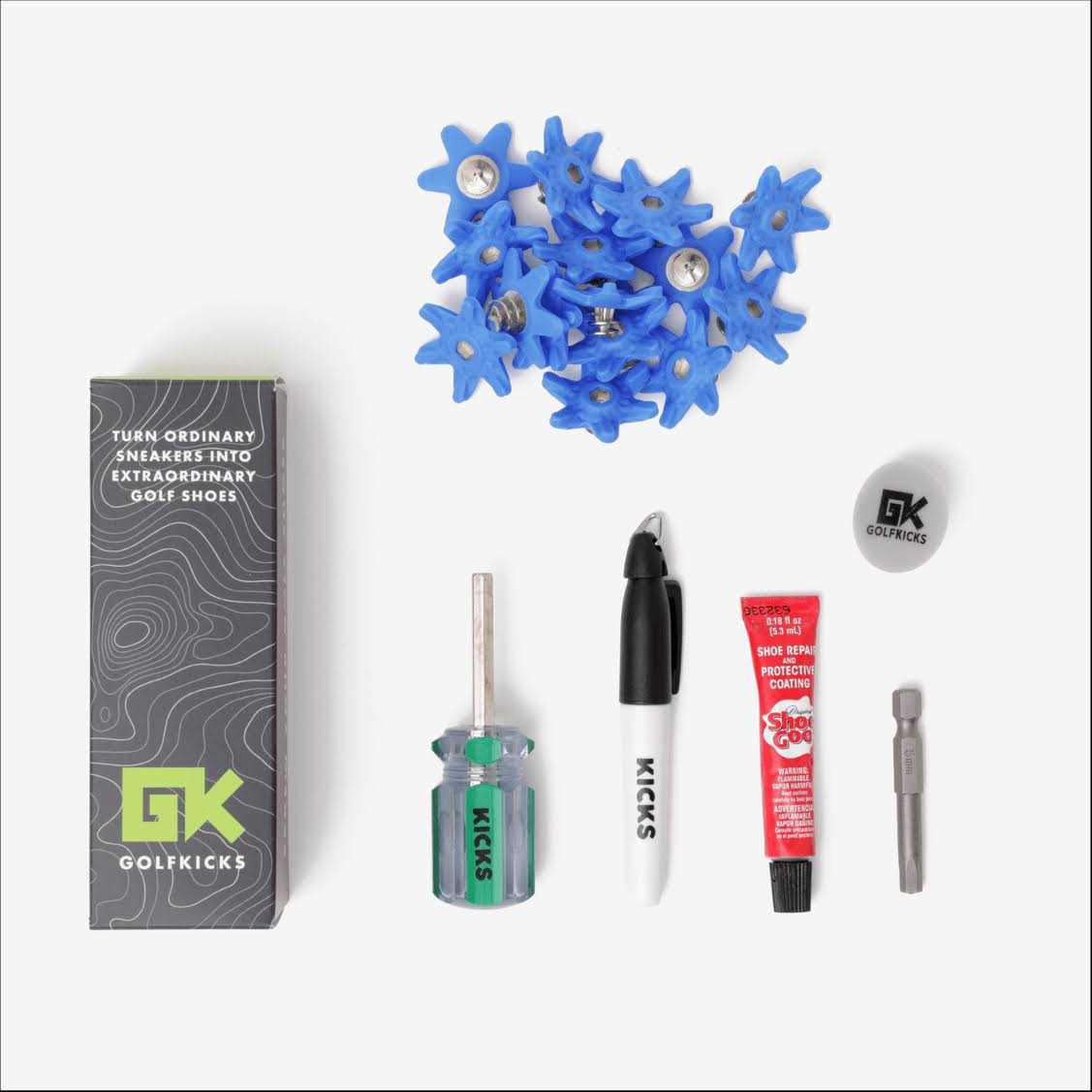 Golfkicks Golf Traction Kit For Sneakers With DIY Golf Spikes - Image 2 Golfkicks Golf Traction Kit For Sneakers With DIY Golf Spikes - Image 2