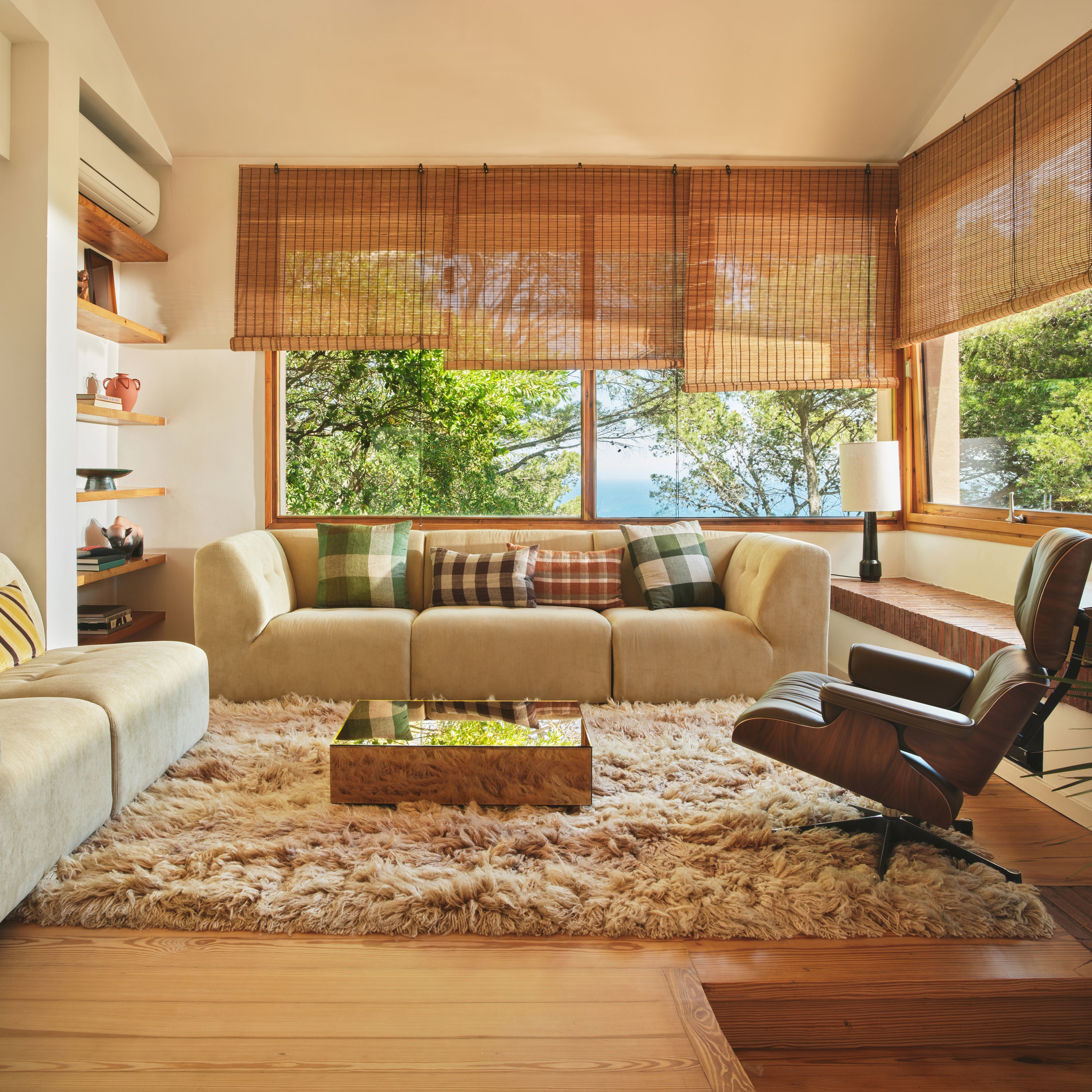 HKliving Mirror Block Salontafel - Smokey Brown