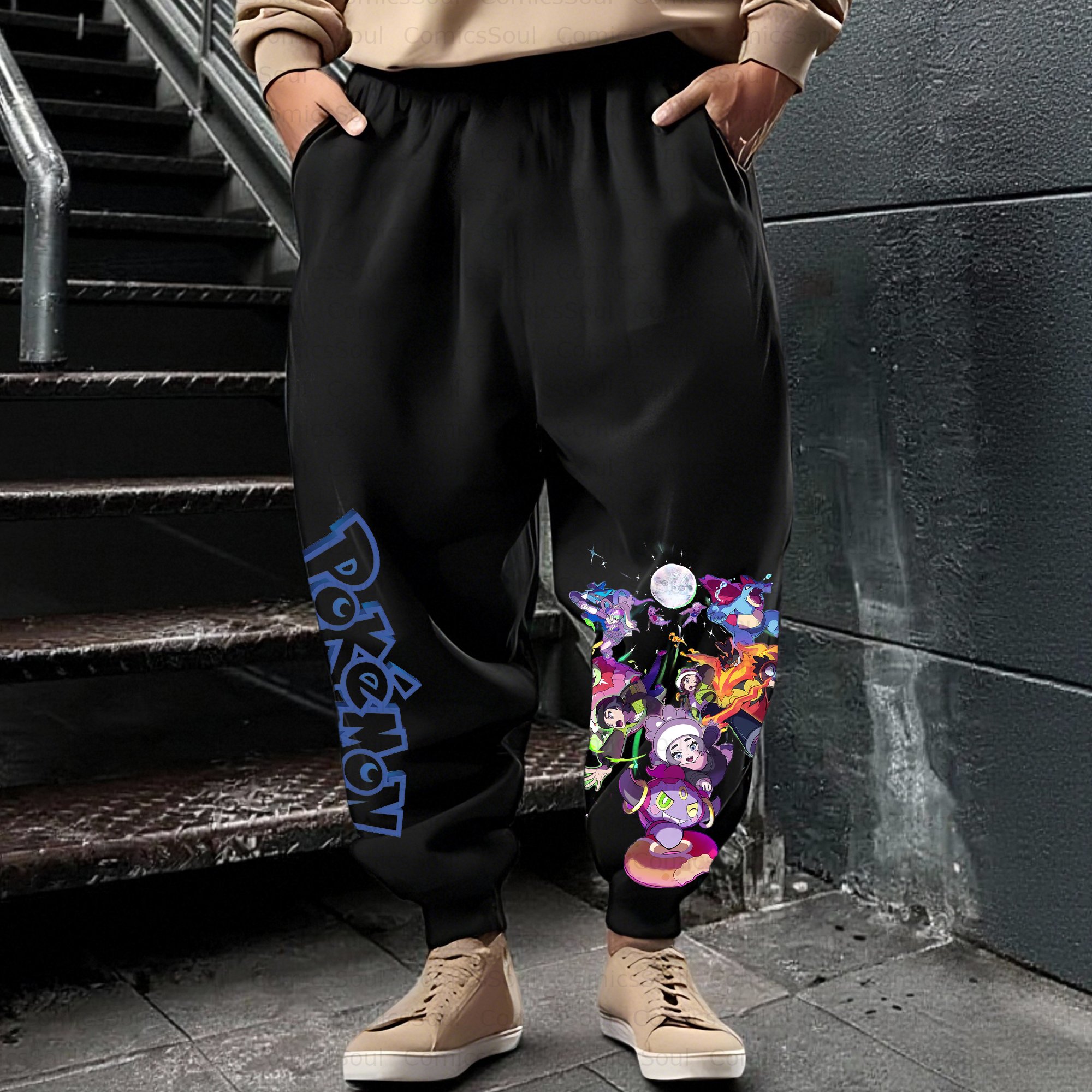 Unisex Casual Anime Streetwear Pant